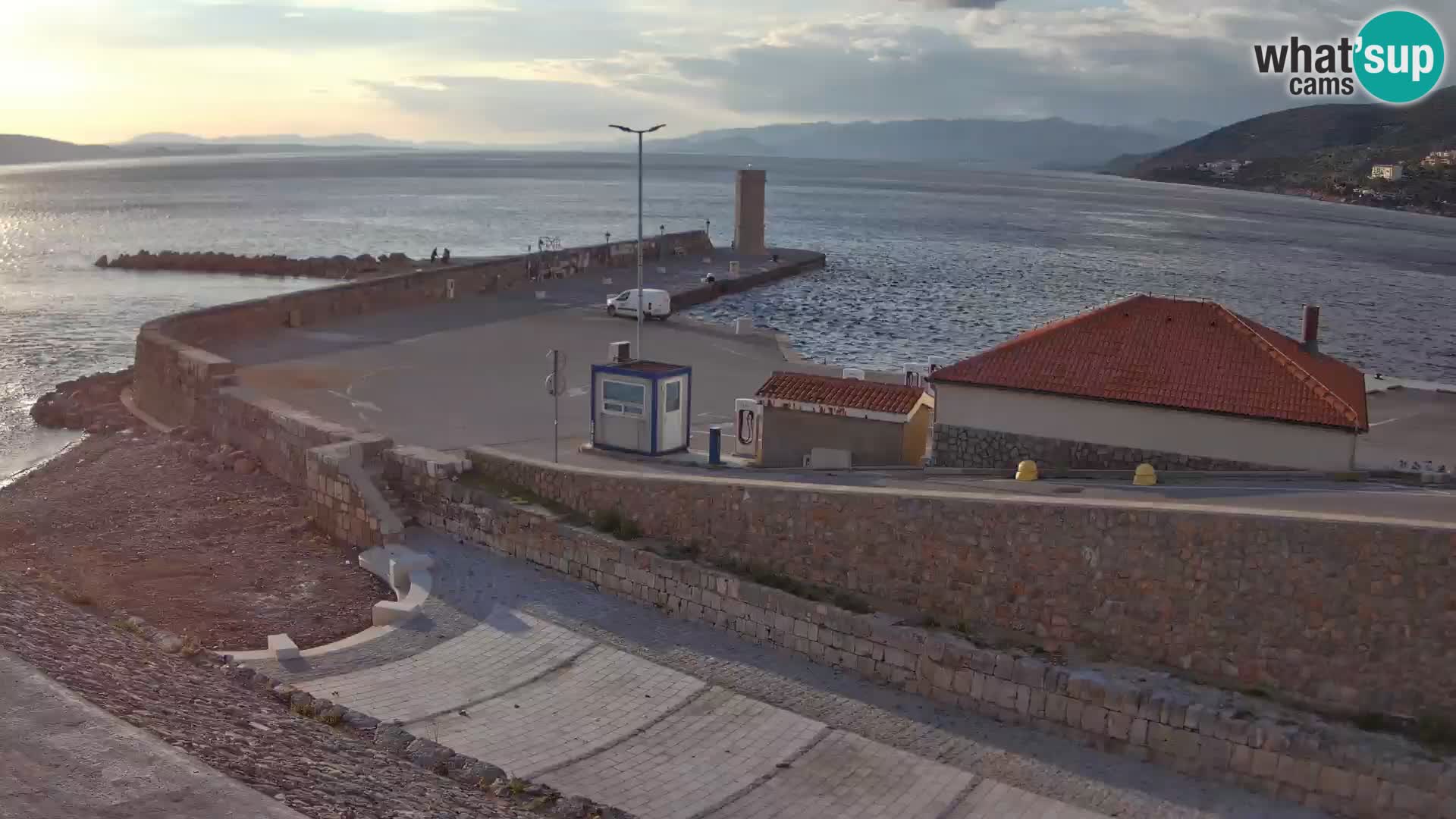 Senj Harbour Webcam – Breakwater & Lighthouse Live View