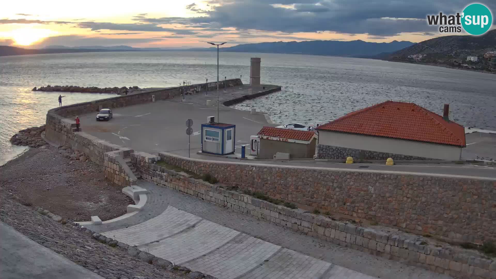 Web kamera Senj luka – Lukobran i svjetionik uživo