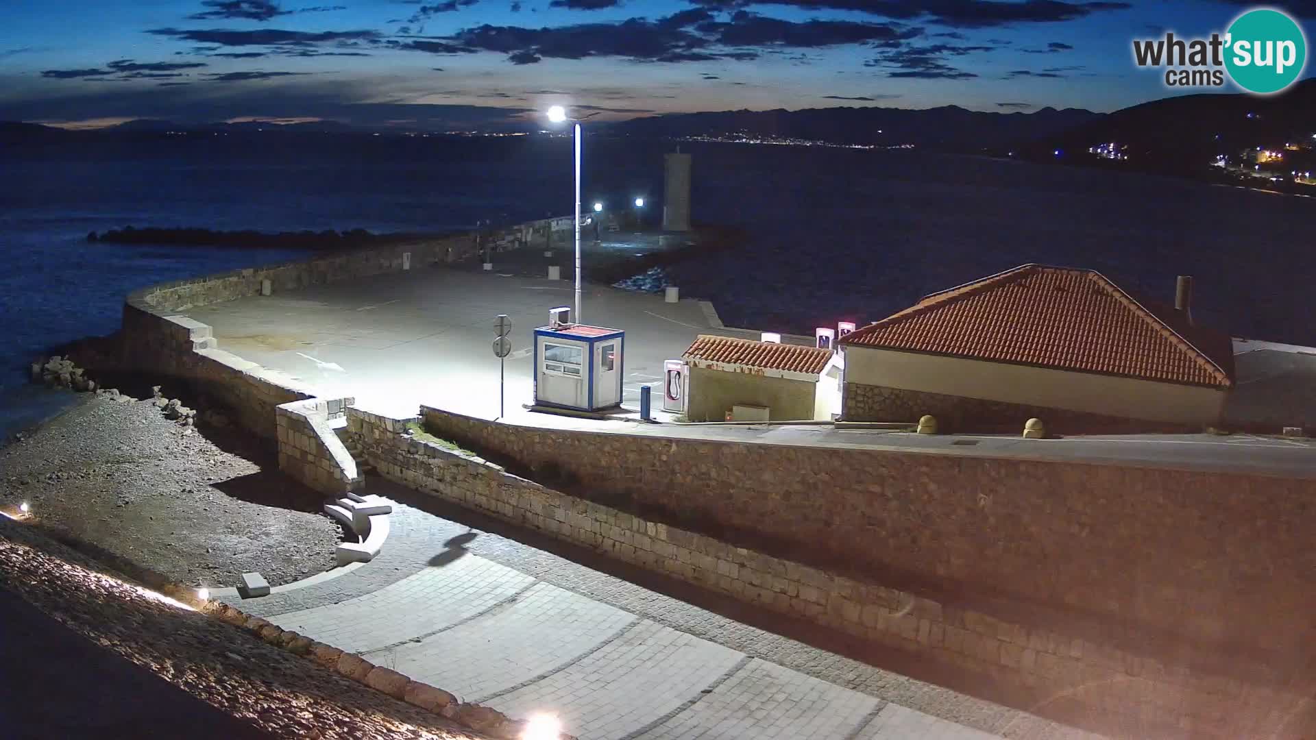 Senj Harbour Webcam – Breakwater & Lighthouse Live View