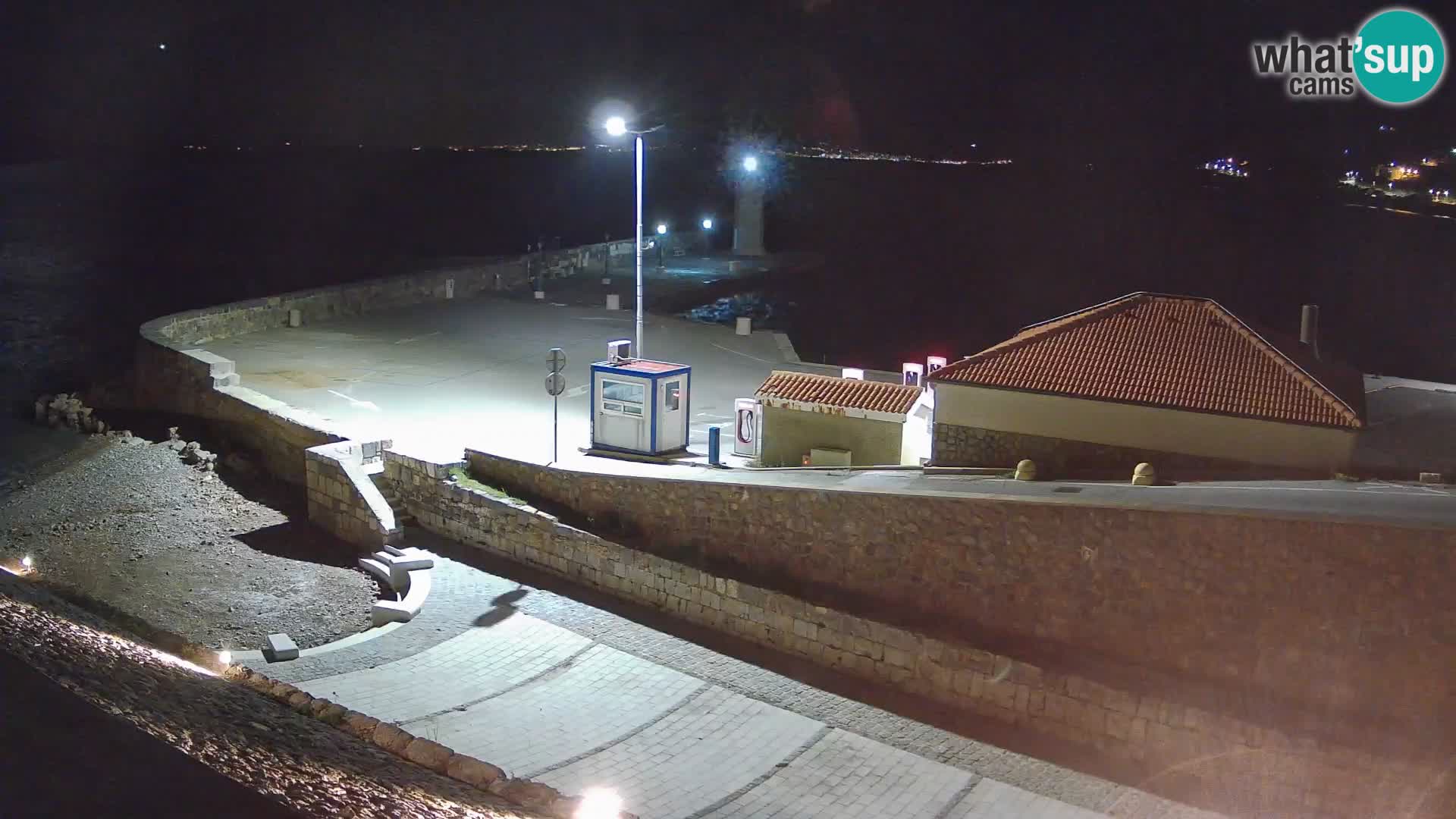 Senj Harbour Webcam – Breakwater & Lighthouse Live View