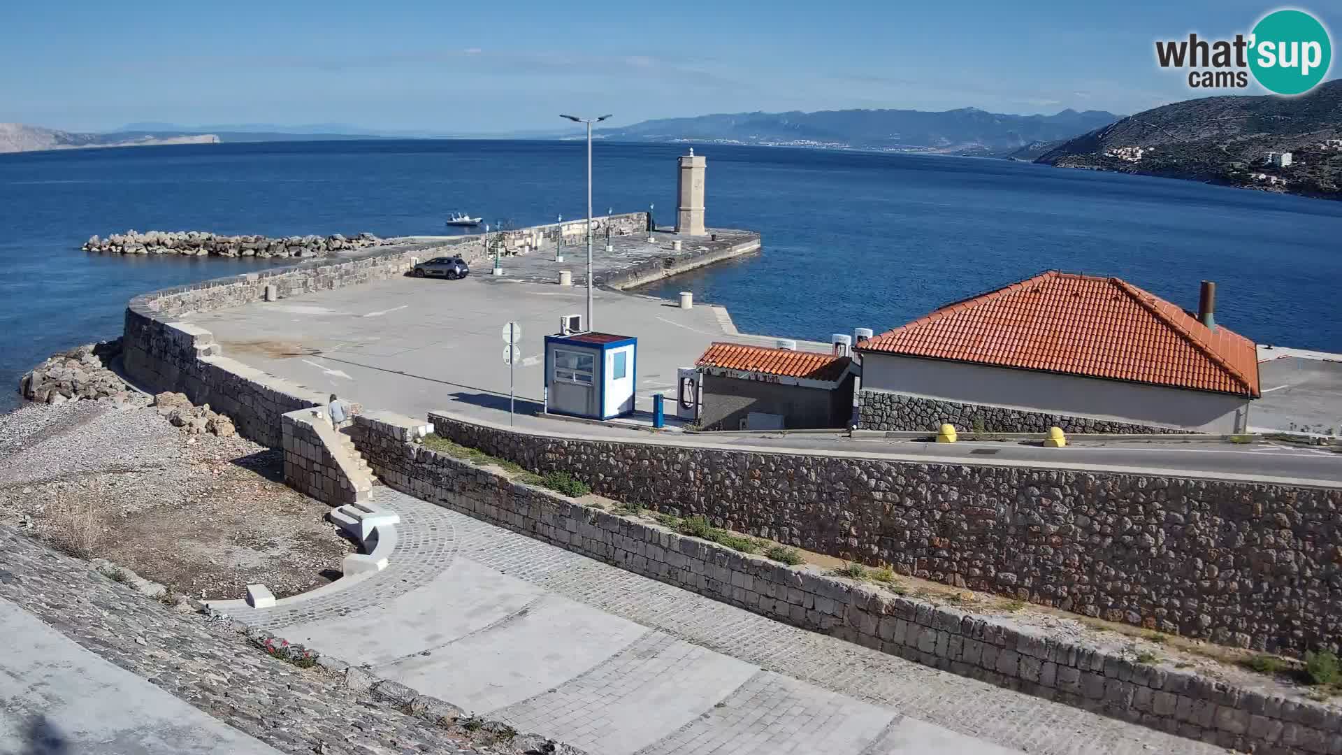 Senj Harbour Webcam – Breakwater & Lighthouse Live View