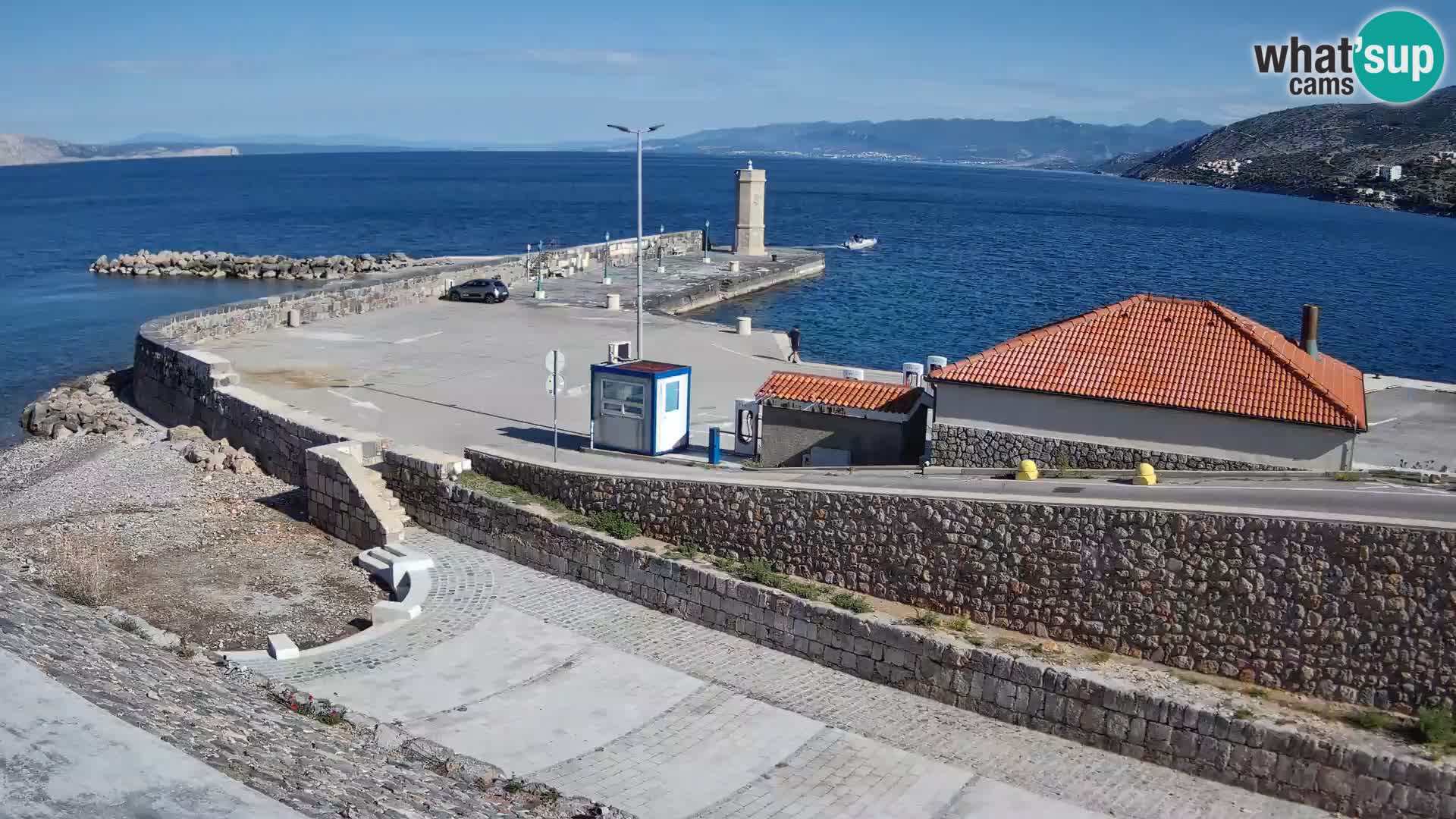Senj Harbour Webcam – Breakwater & Lighthouse Live View