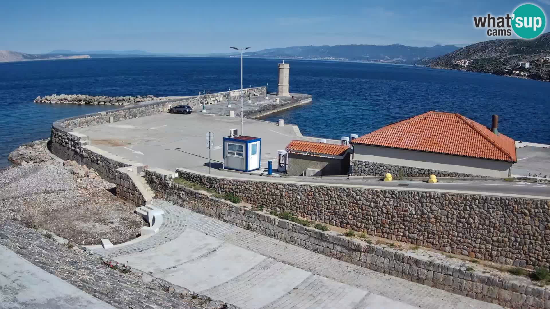 Senj Harbour Webcam – Breakwater & Lighthouse Live View