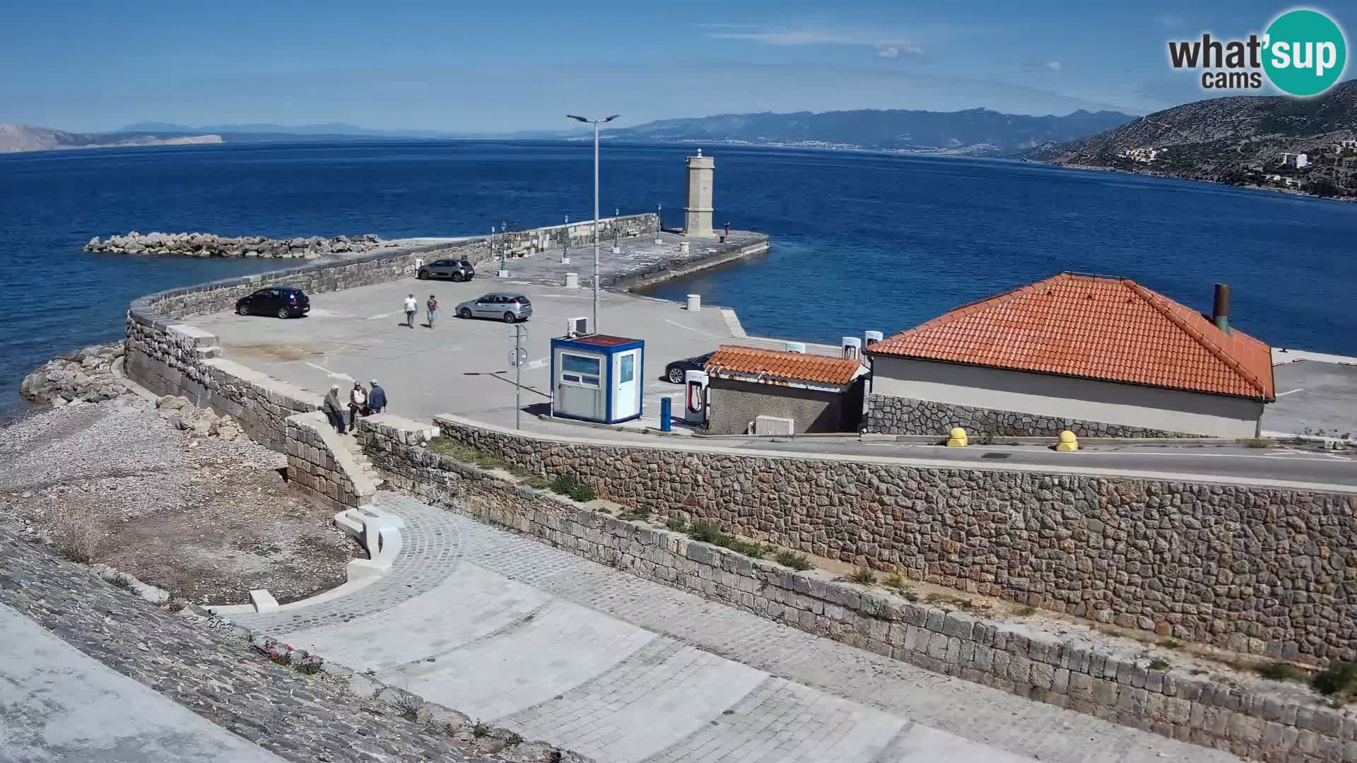 Webcam puerto de Senj – Rompeolas y faro en directo