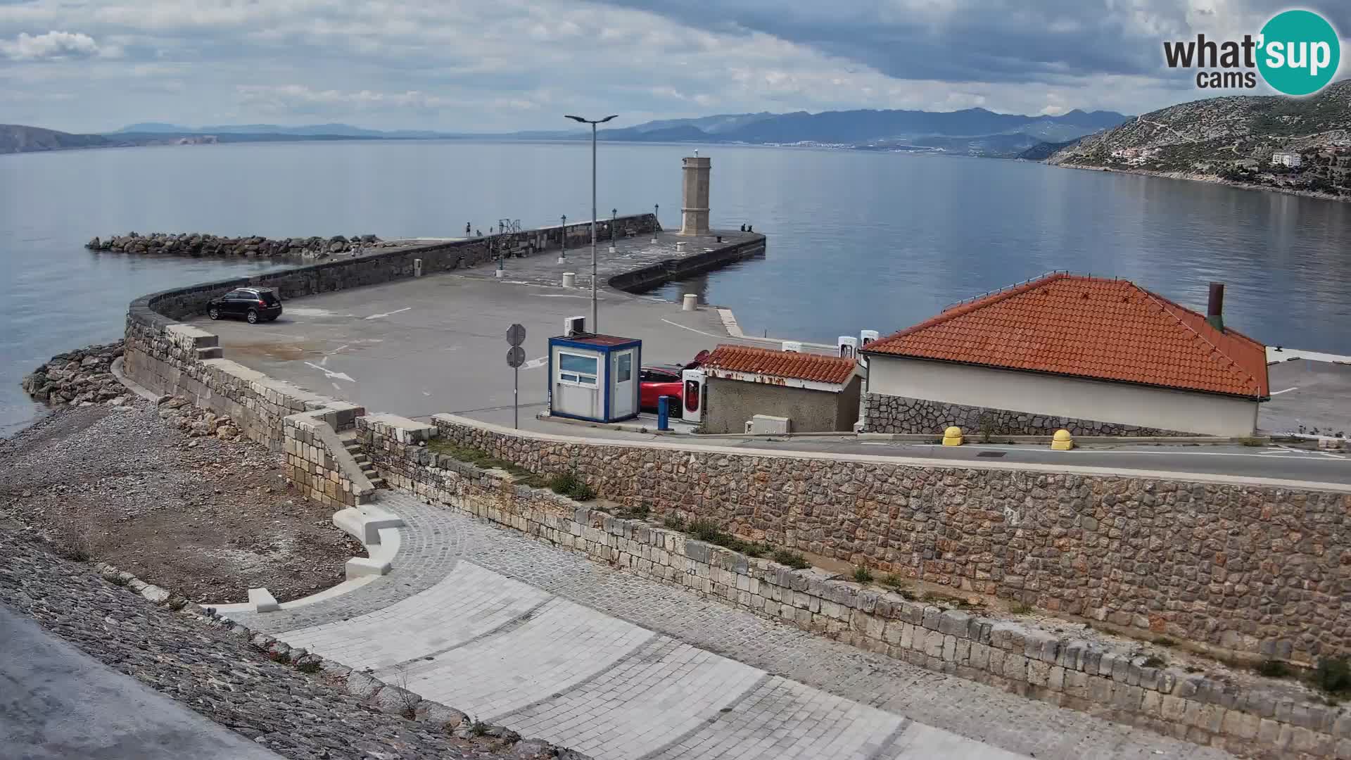 Senj Harbour Webcam – Breakwater & Lighthouse Live View
