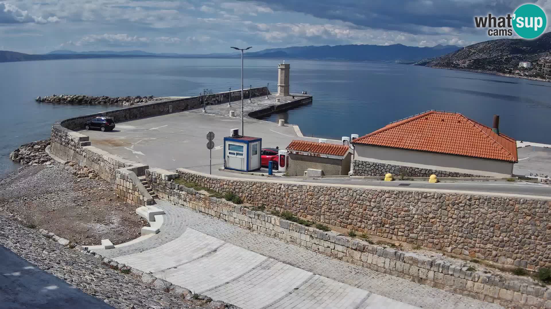 Senj Harbour Webcam – Breakwater & Lighthouse Live View
