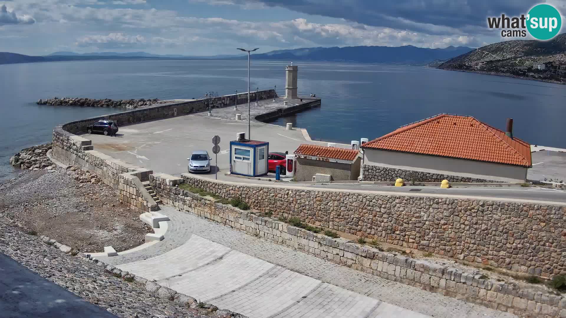 Webcam Porto di Segna – Frangiflutti e Faro in diretta