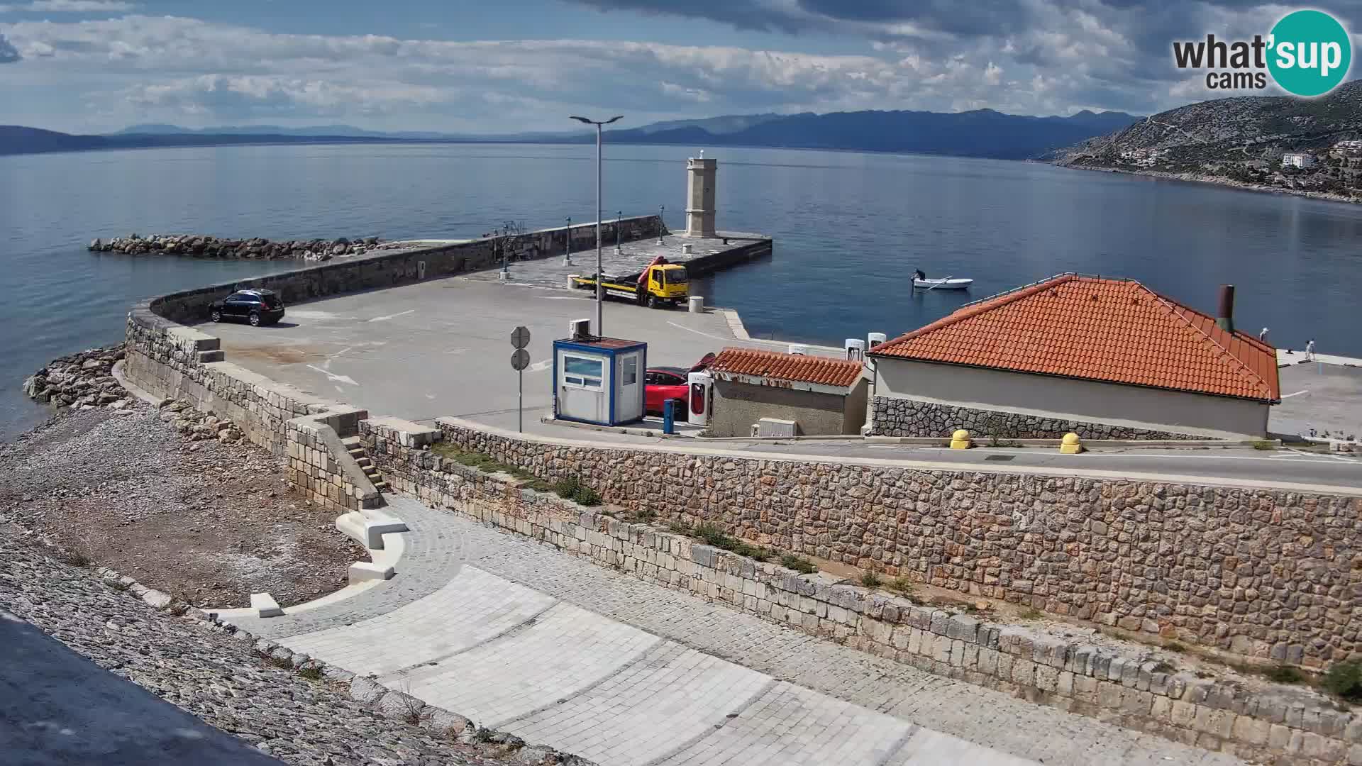 Webcam Porto di Segna – Frangiflutti e Faro in diretta