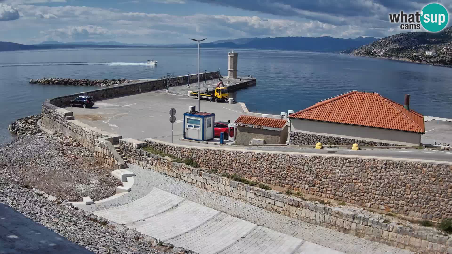 Senj Harbour Webcam – Breakwater & Lighthouse Live View