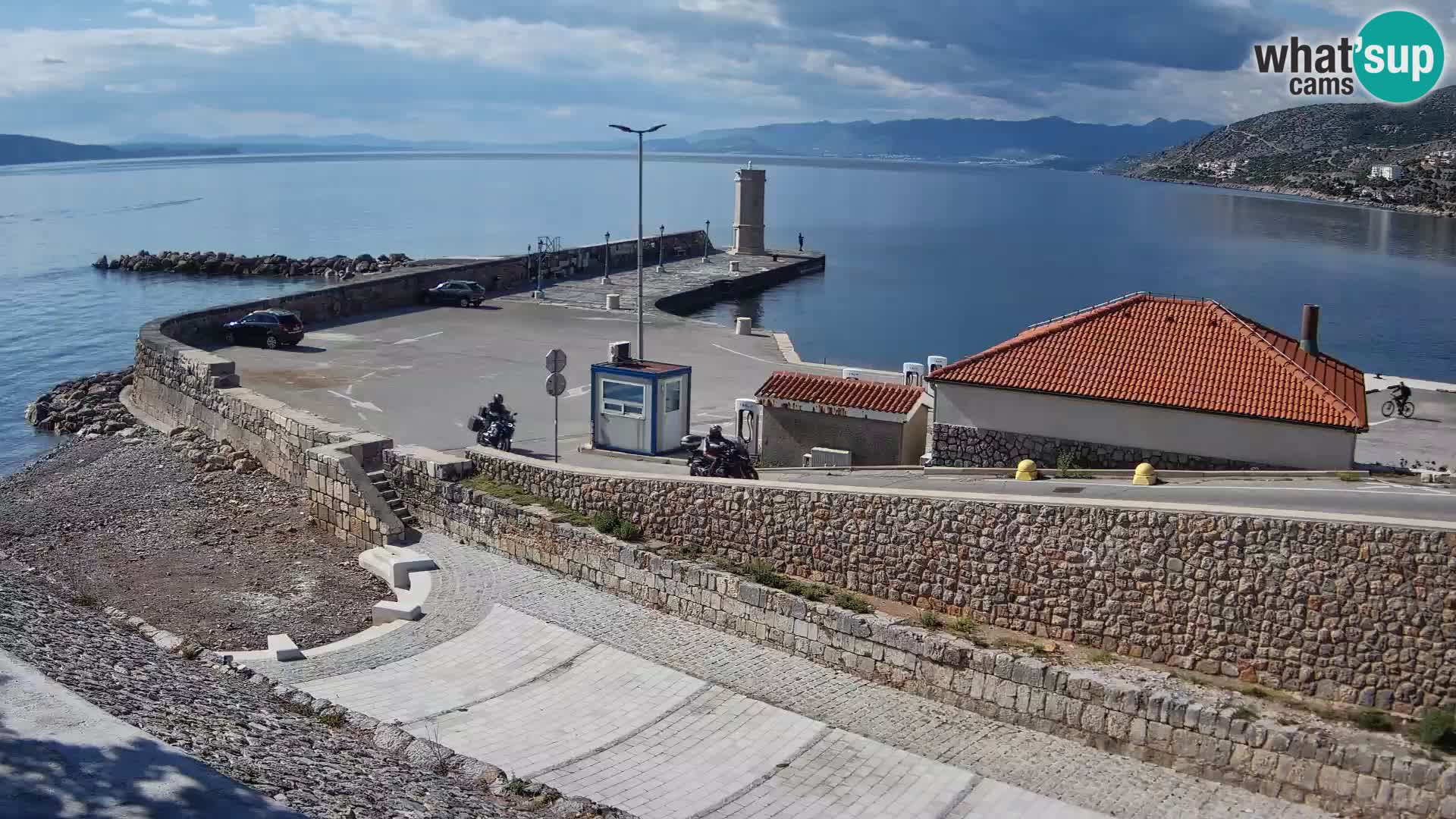 Senj Hafen Webcam – Wellenbrecher & Leuchtturm Liveblick