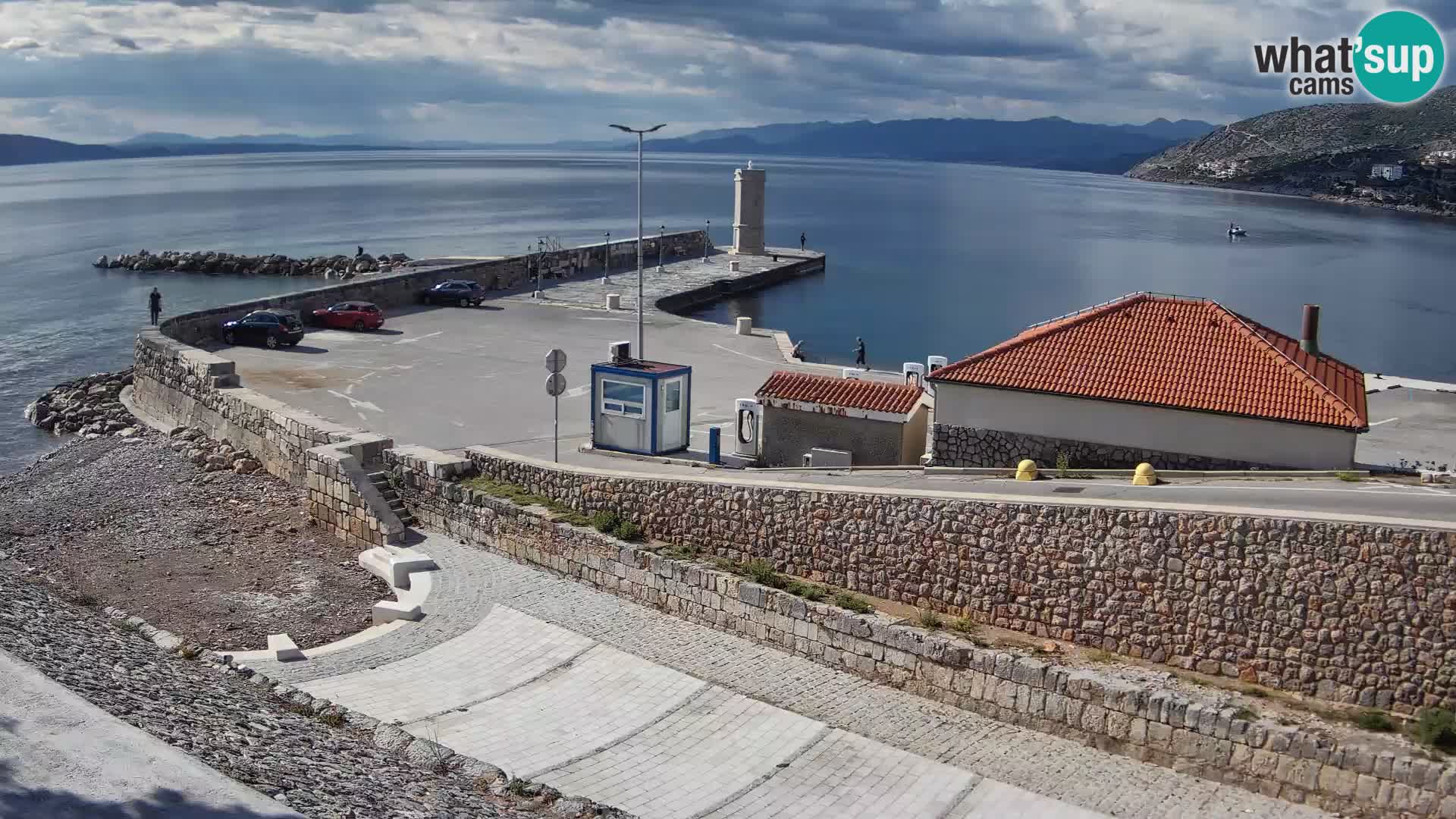 Web kamera Senj luka – Lukobran i svjetionik uživo