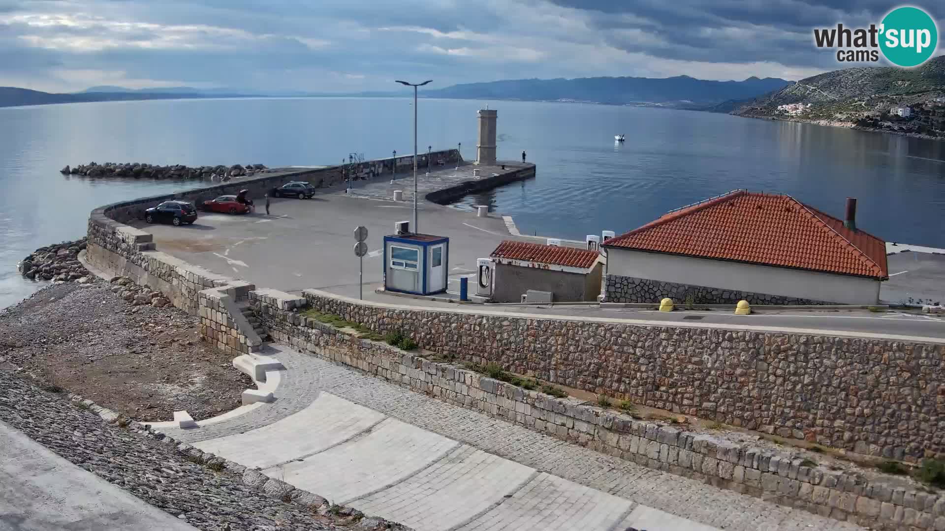 Senj Harbour Webcam – Breakwater & Lighthouse Live View