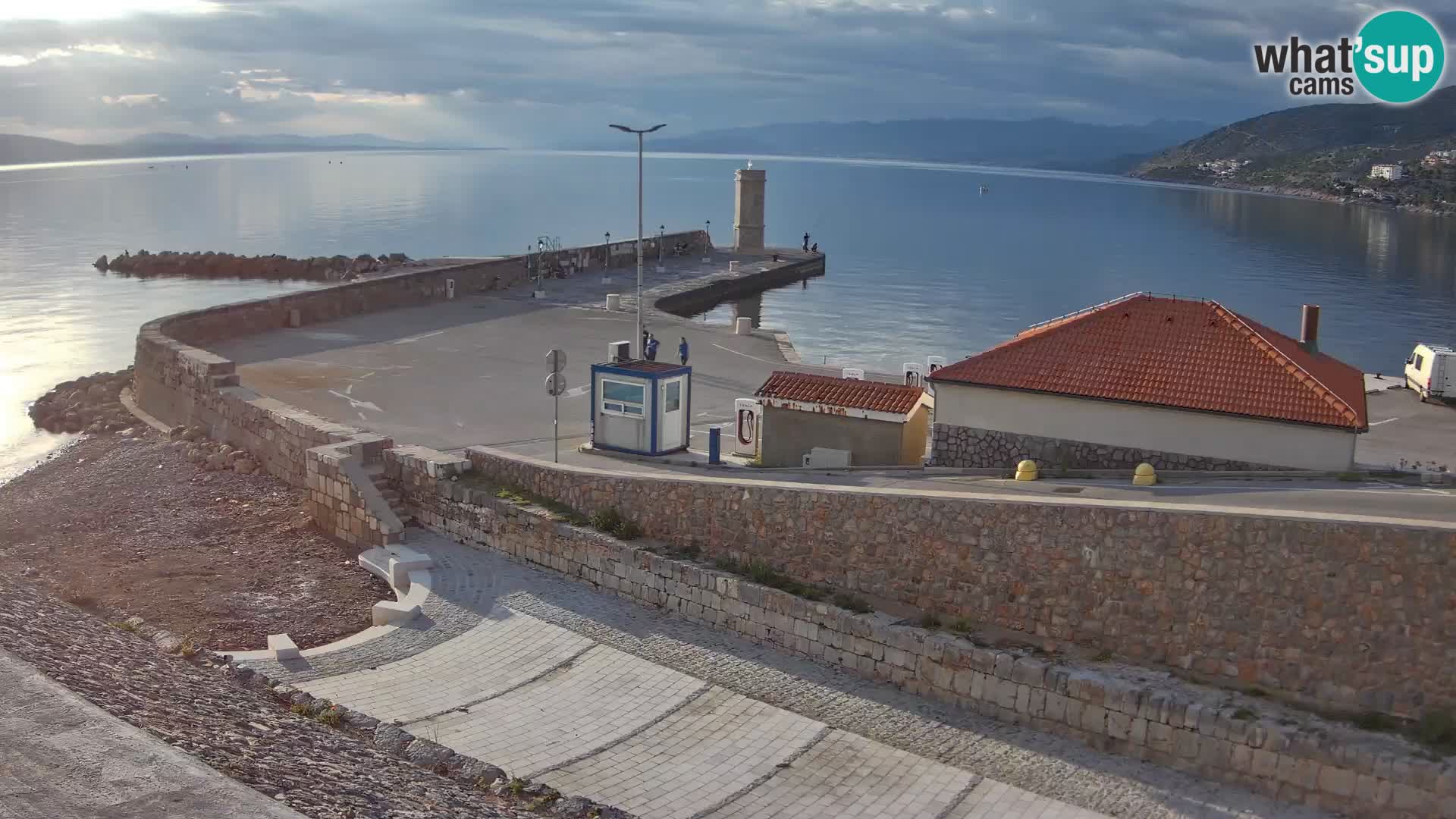 Senj Harbour Webcam – Breakwater & Lighthouse Live View