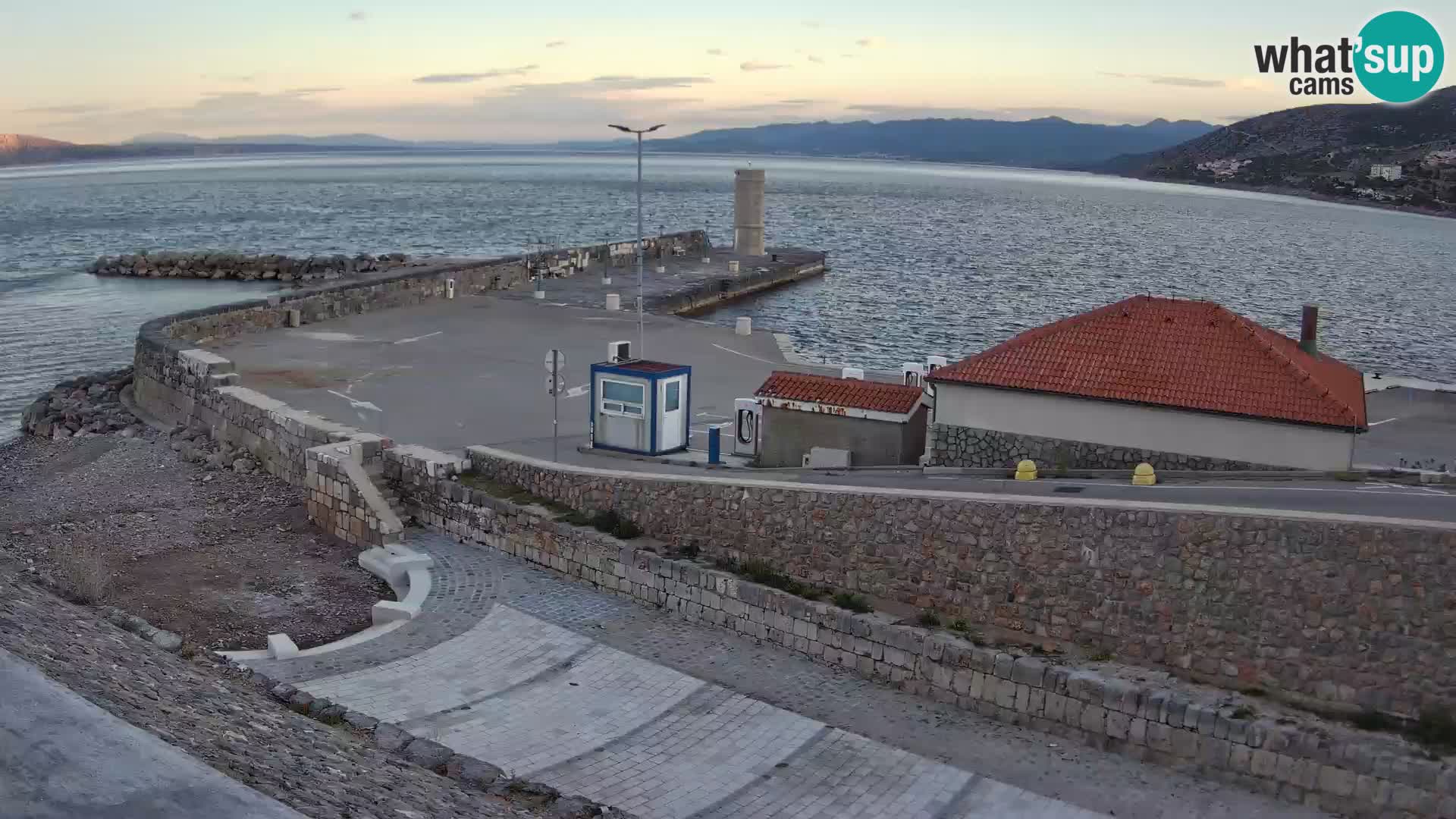 Senj Harbour Webcam – Breakwater & Lighthouse Live View