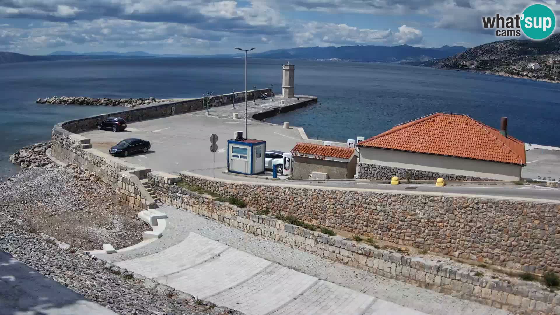 Senj Harbour Webcam – Breakwater & Lighthouse Live View