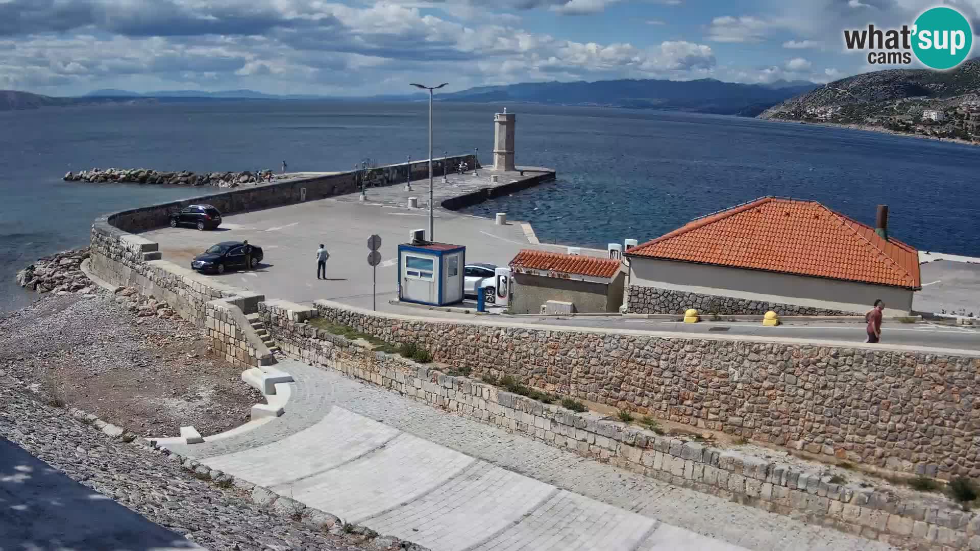 Senj Harbour Webcam – Breakwater & Lighthouse Live View