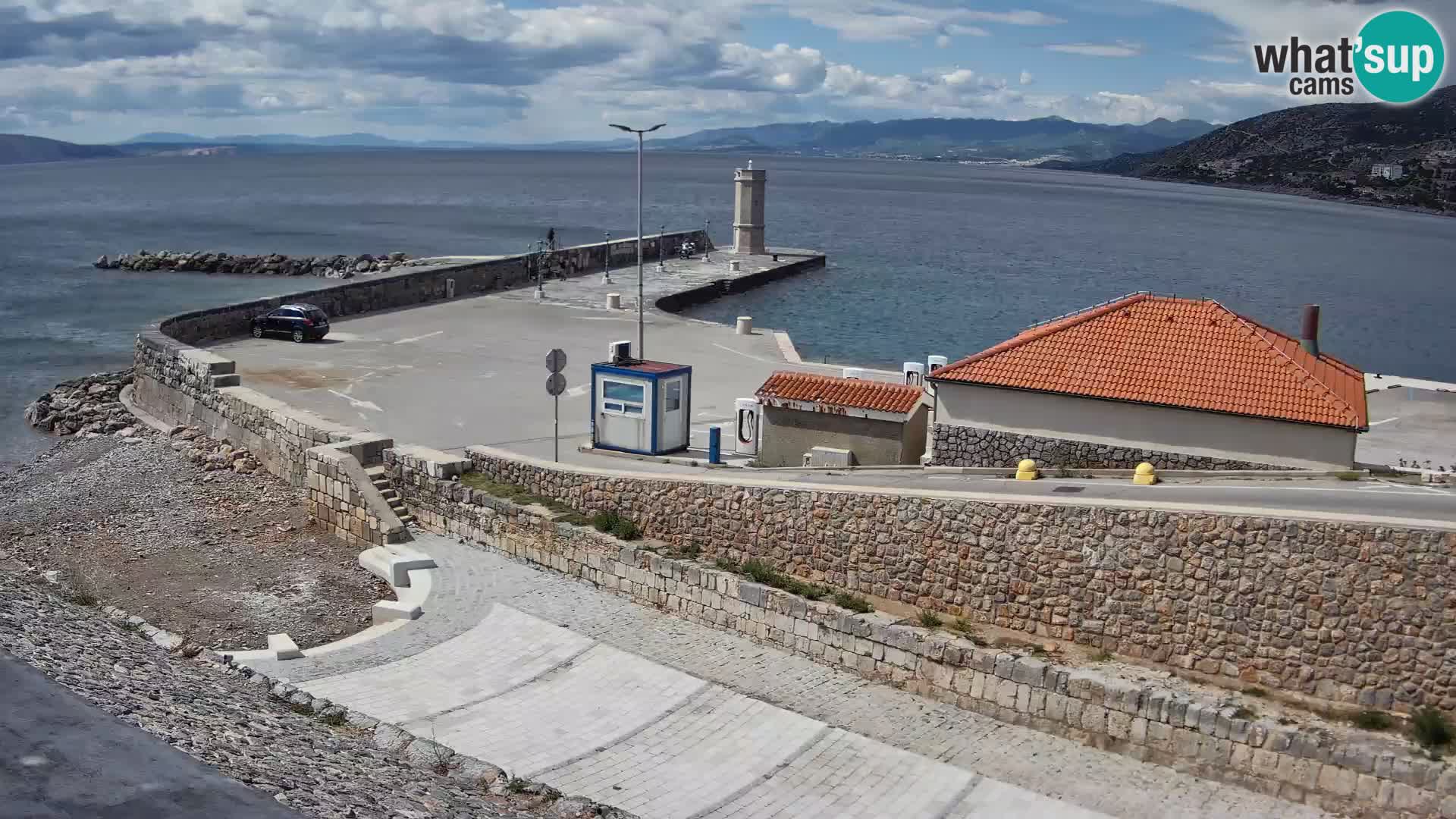 Senj Harbour Webcam – Breakwater & Lighthouse Live View