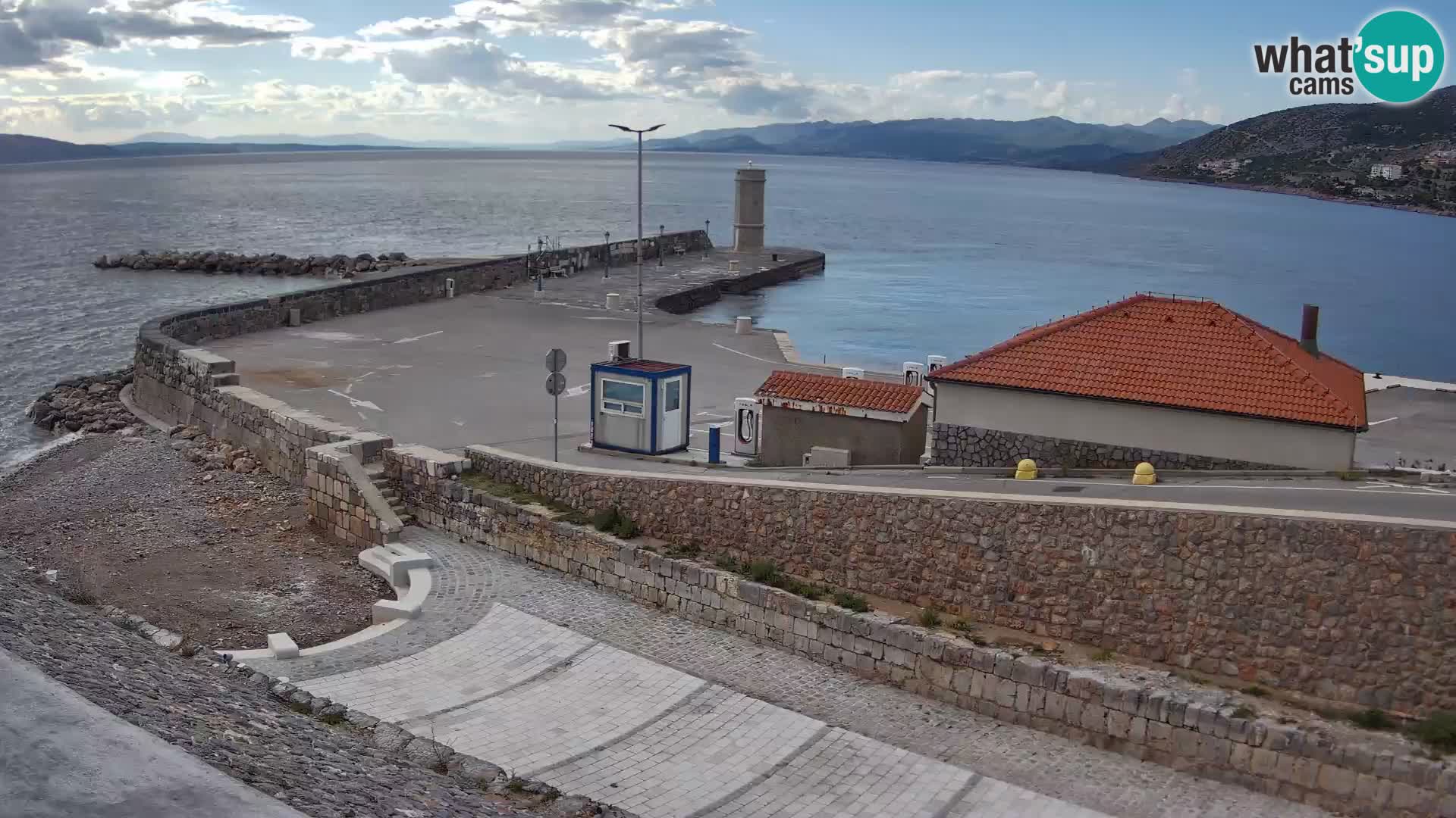 Senj Harbour Webcam – Breakwater & Lighthouse Live View