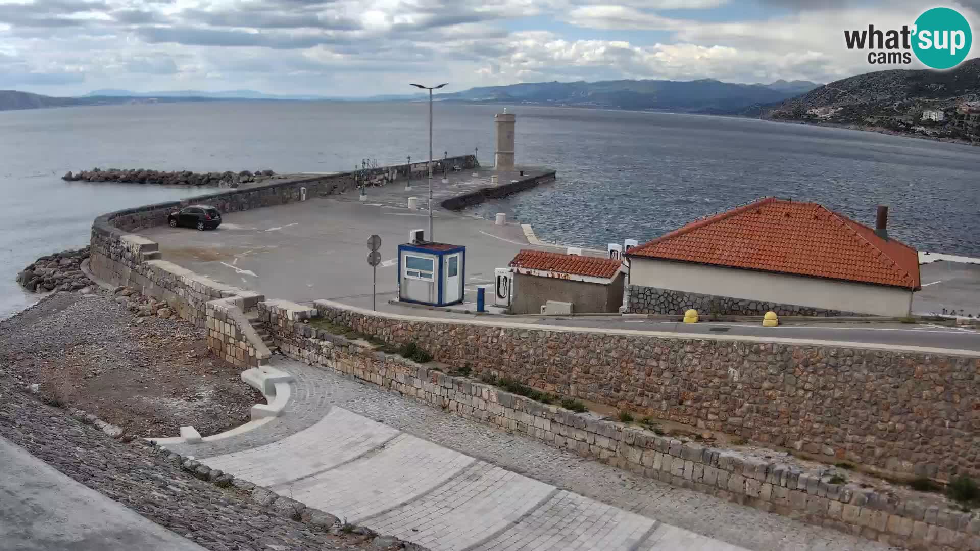 Senj Harbour Webcam – Breakwater & Lighthouse Live View