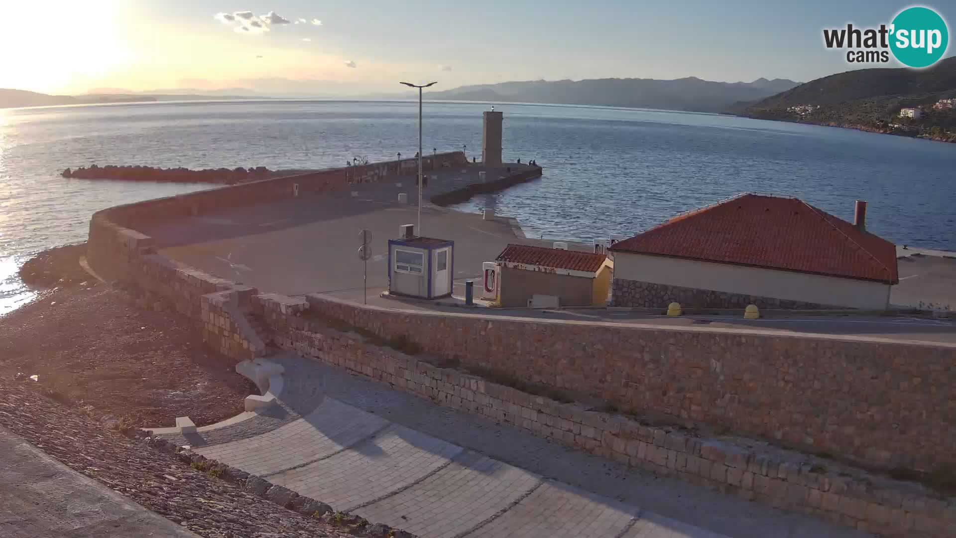 Senj Harbour Webcam – Breakwater & Lighthouse Live View