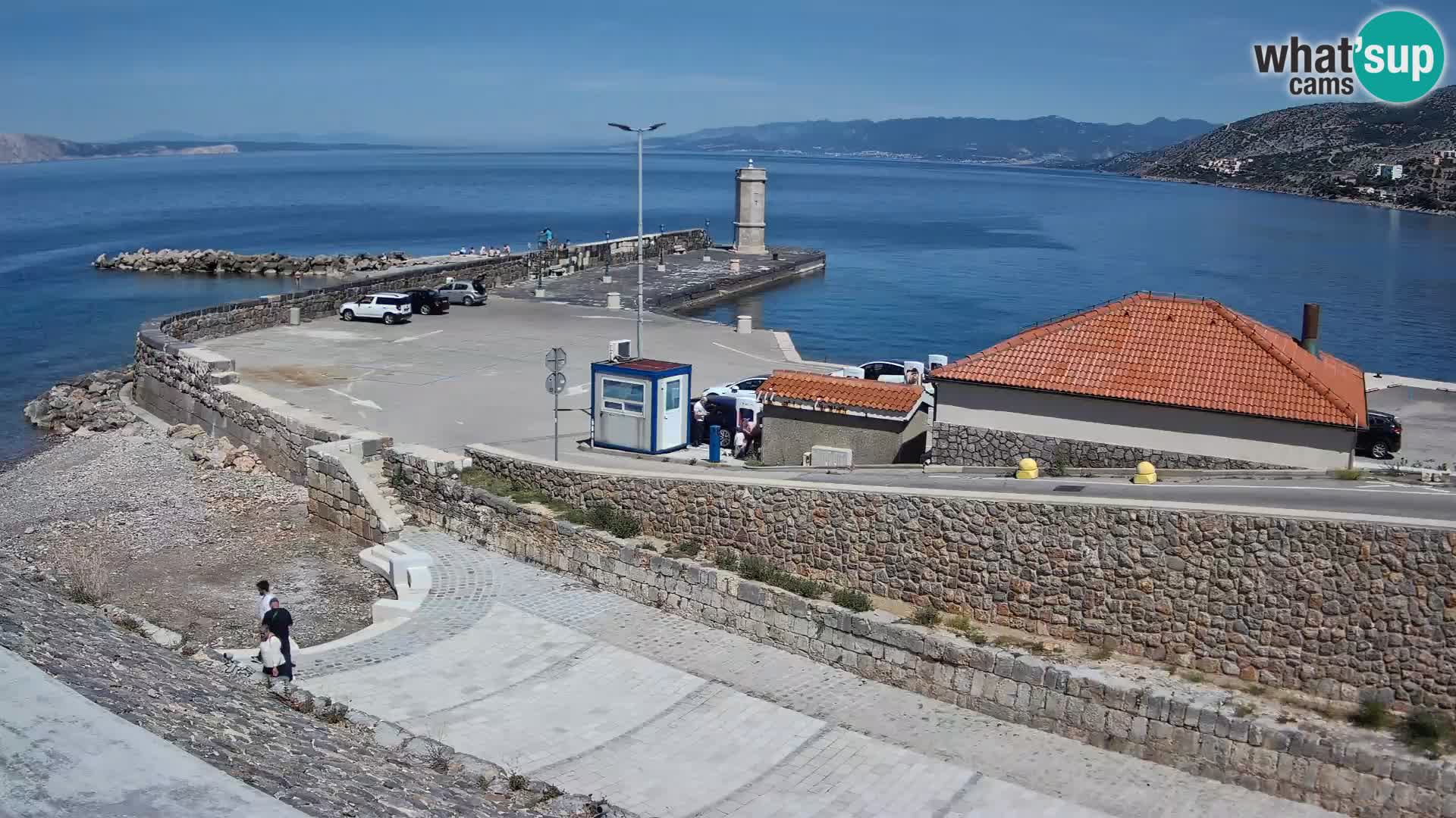 Webcam puerto de Senj – Rompeolas y faro en directo