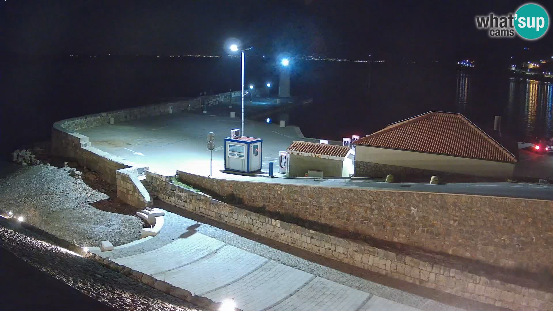 Senj Harbour Webcam – Breakwater & Lighthouse Live View