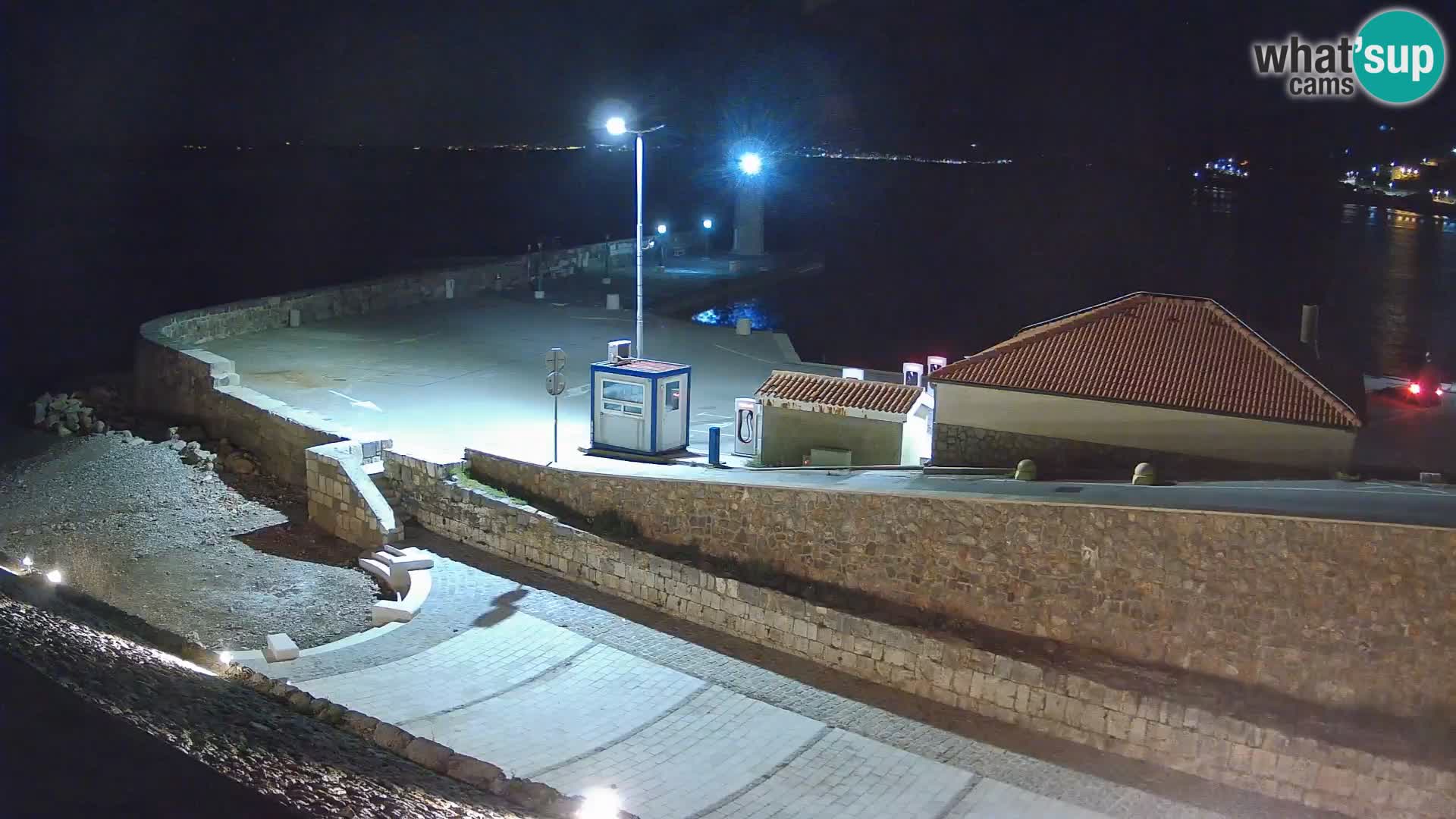 Senj Harbour Webcam – Breakwater & Lighthouse Live View