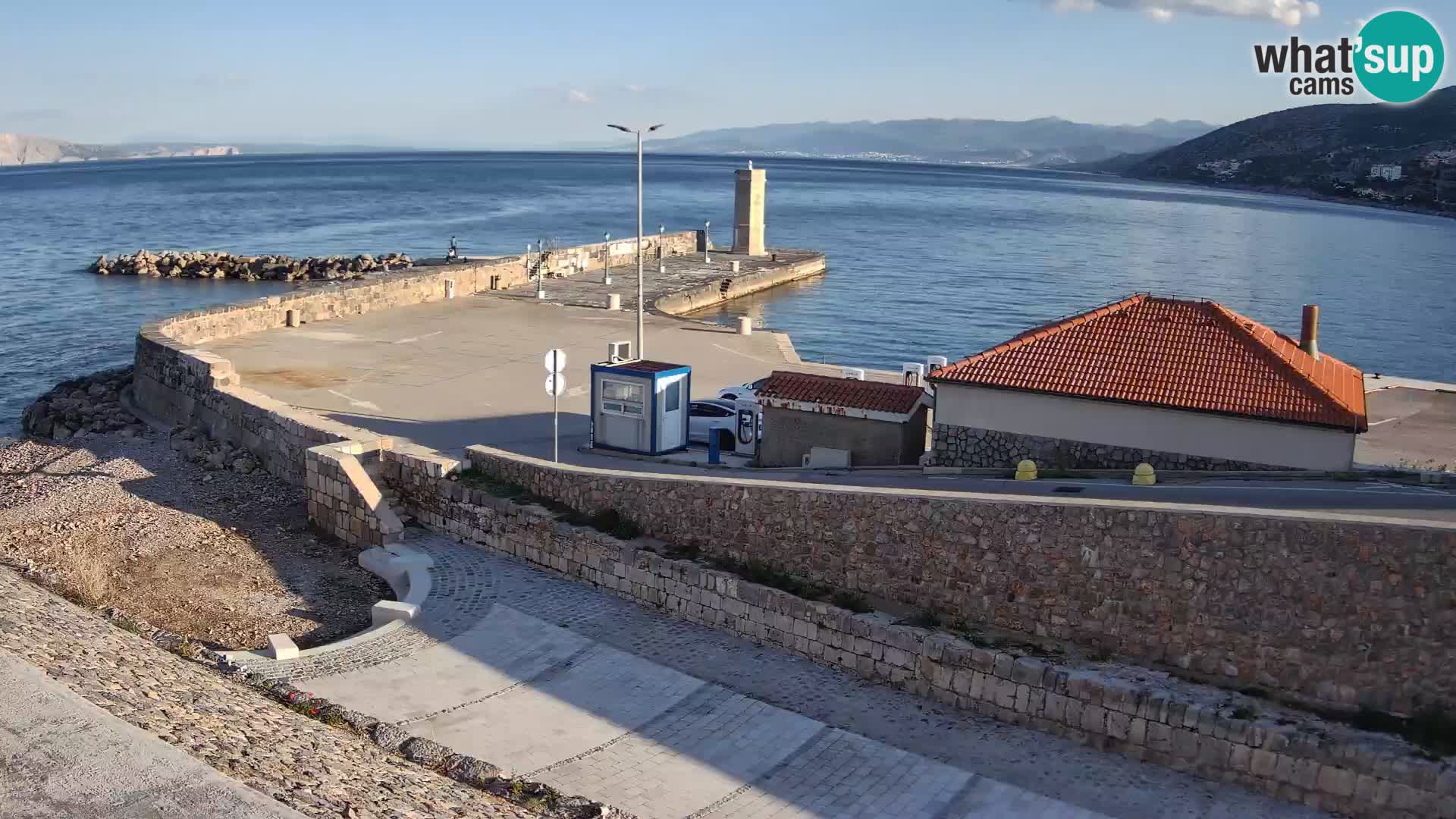 Senj Harbour Webcam – Breakwater & Lighthouse Live View