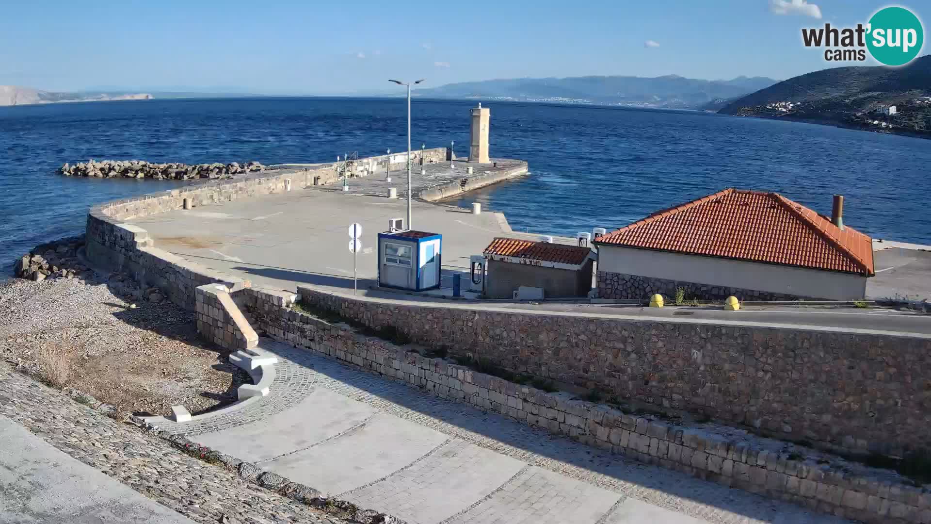 Web kamera Senj luka – Lukobran i svjetionik uživo