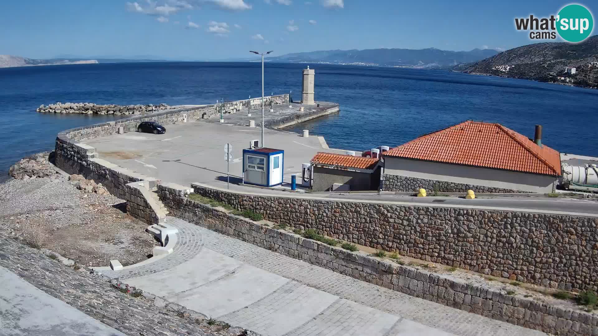Webcam puerto de Senj – Rompeolas y faro en directo