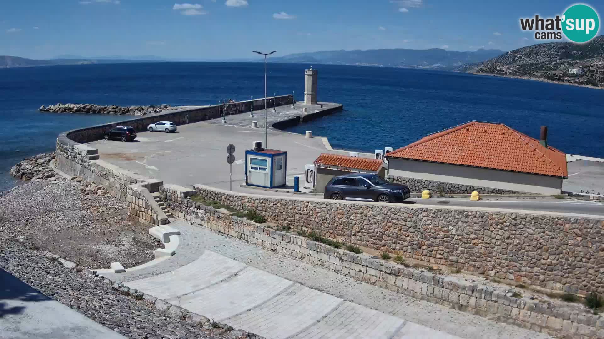 Web kamera Senj luka – Lukobran i svjetionik uživo