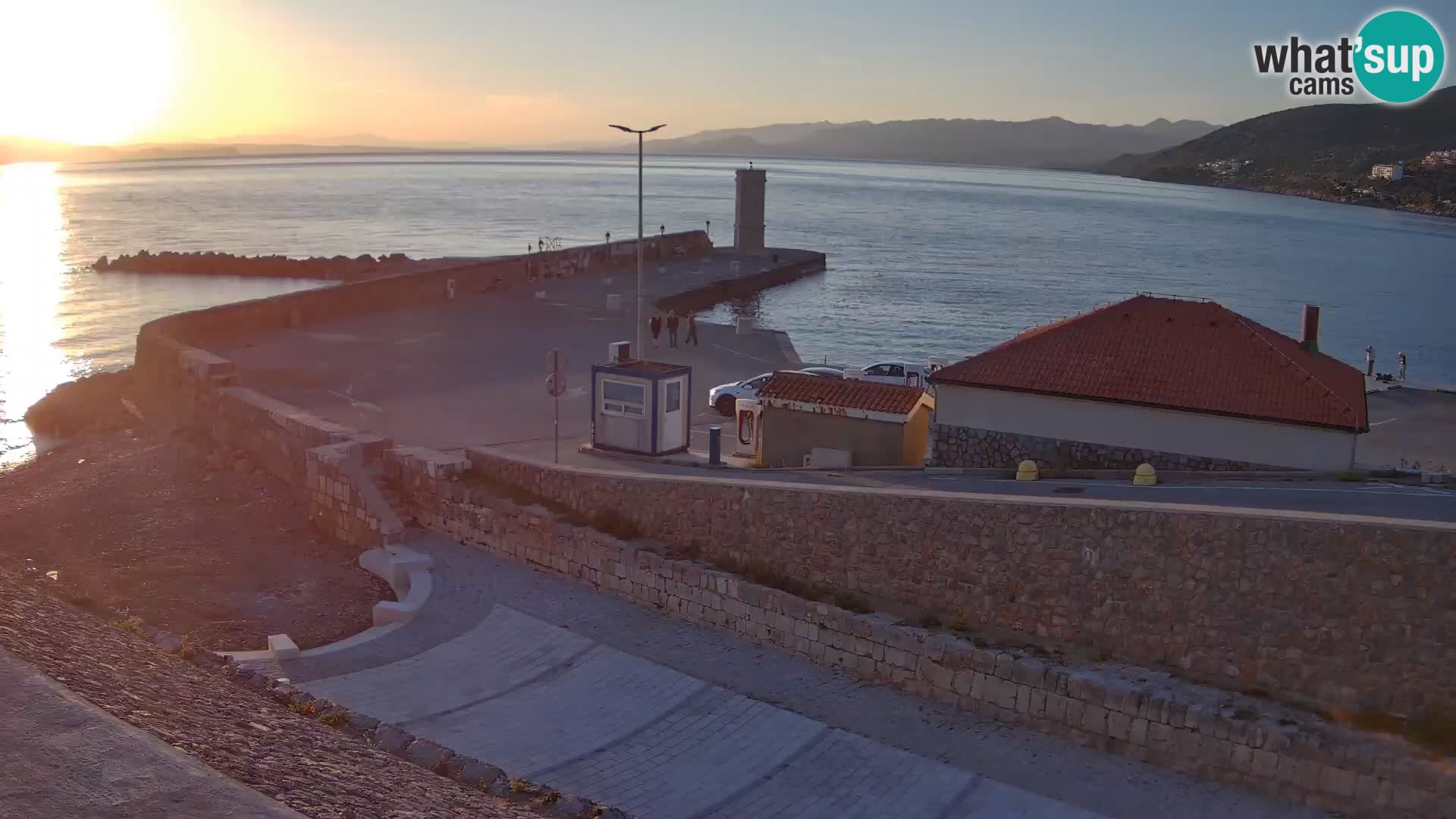 Senj Harbour Webcam – Breakwater & Lighthouse Live View