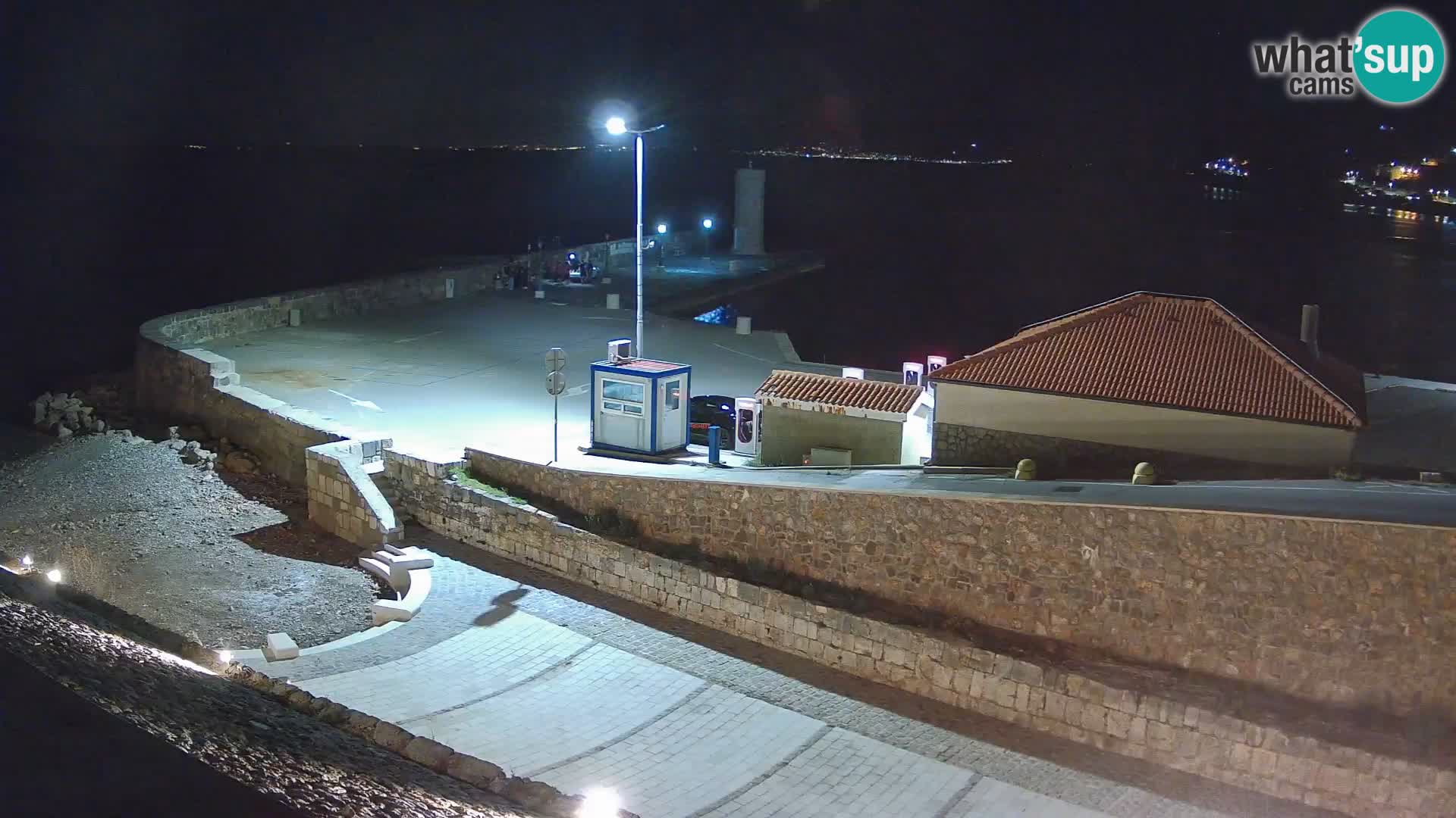 Senj Harbour Webcam – Breakwater & Lighthouse Live View