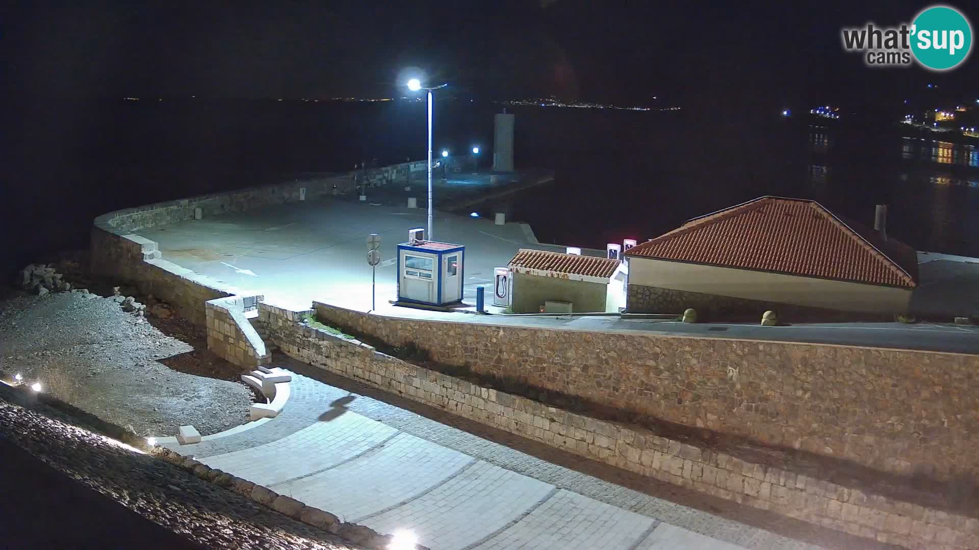 Webcam puerto de Senj – Rompeolas y faro en directo