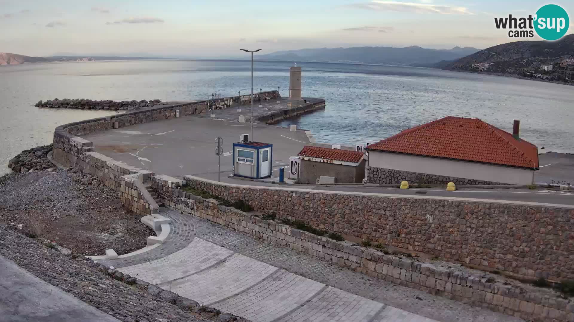 Senj Harbour Webcam – Breakwater & Lighthouse Live View