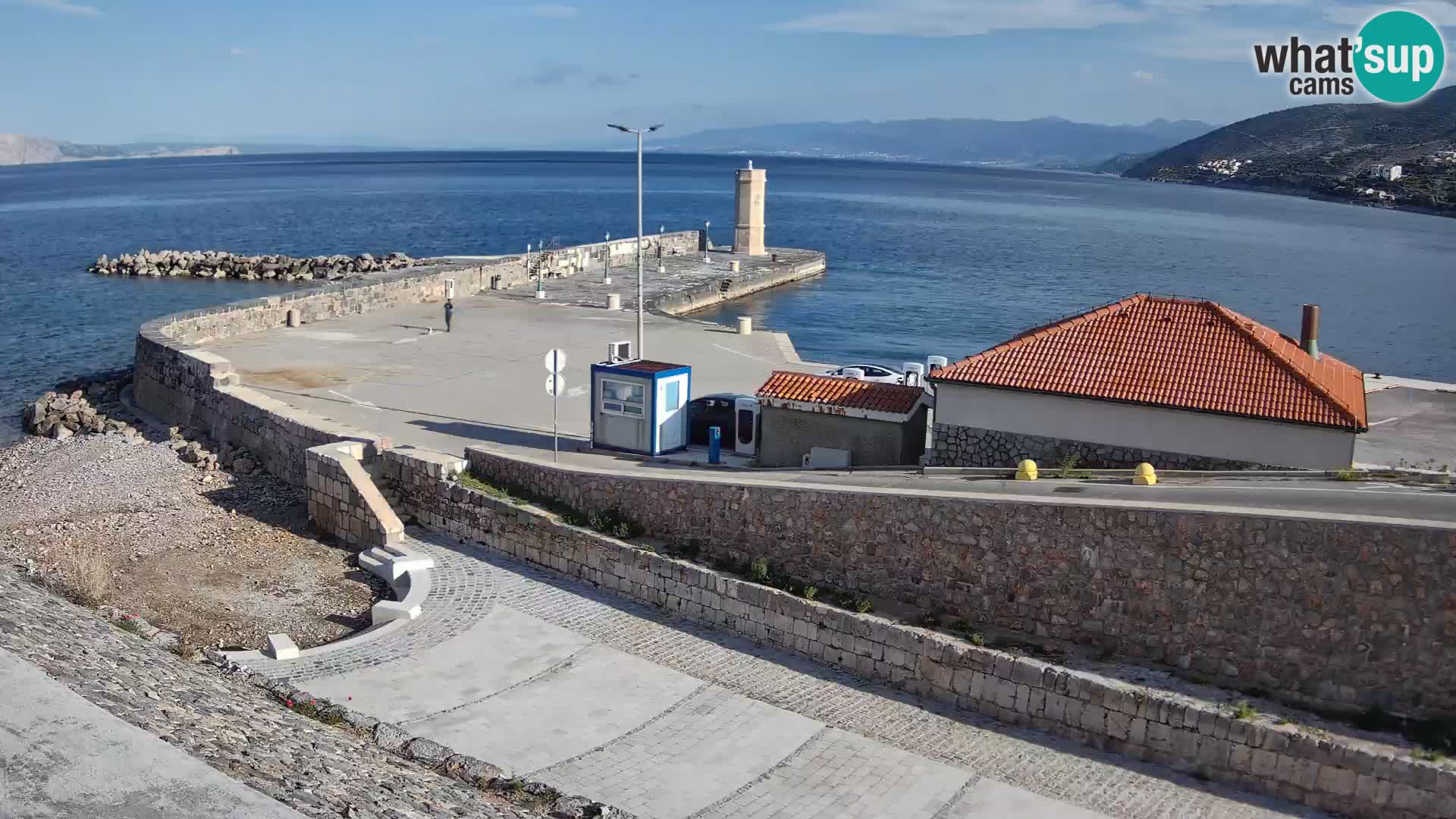 Senj Harbour Webcam – Breakwater & Lighthouse Live View