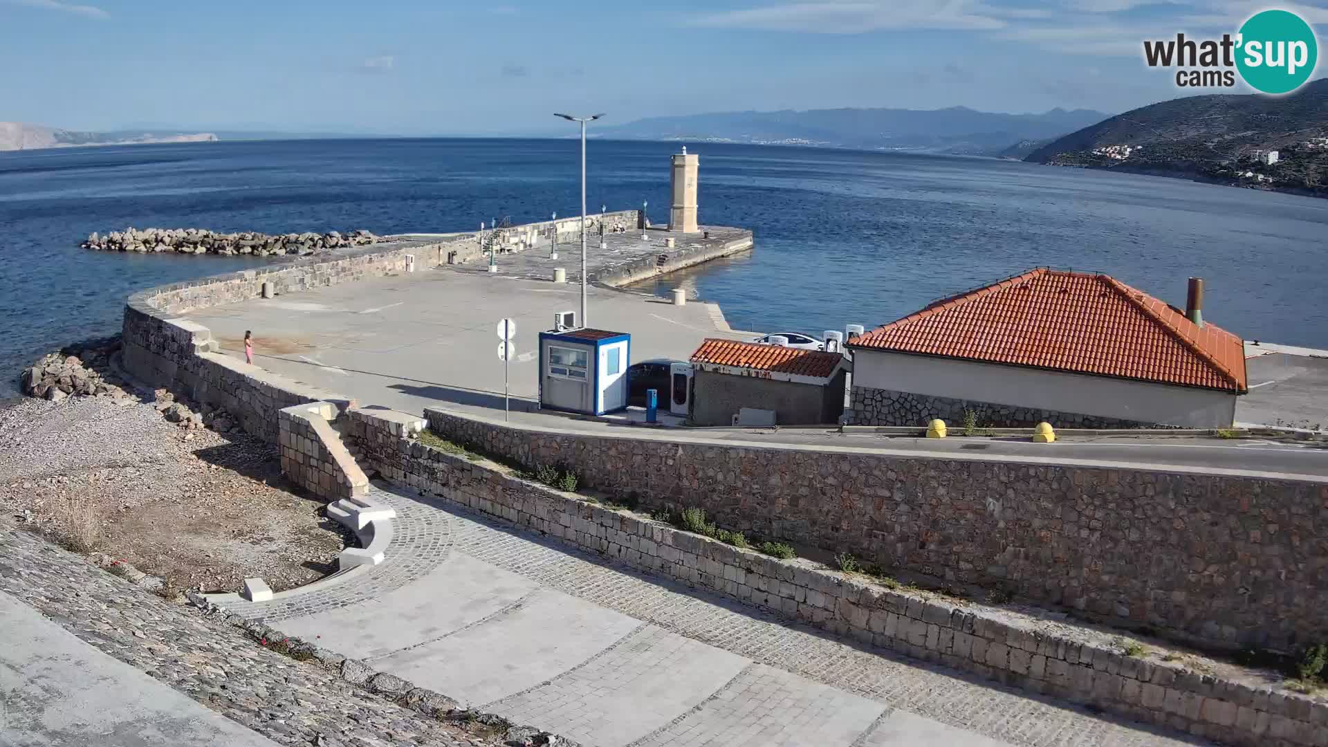 Webcam puerto de Senj – Rompeolas y faro en directo