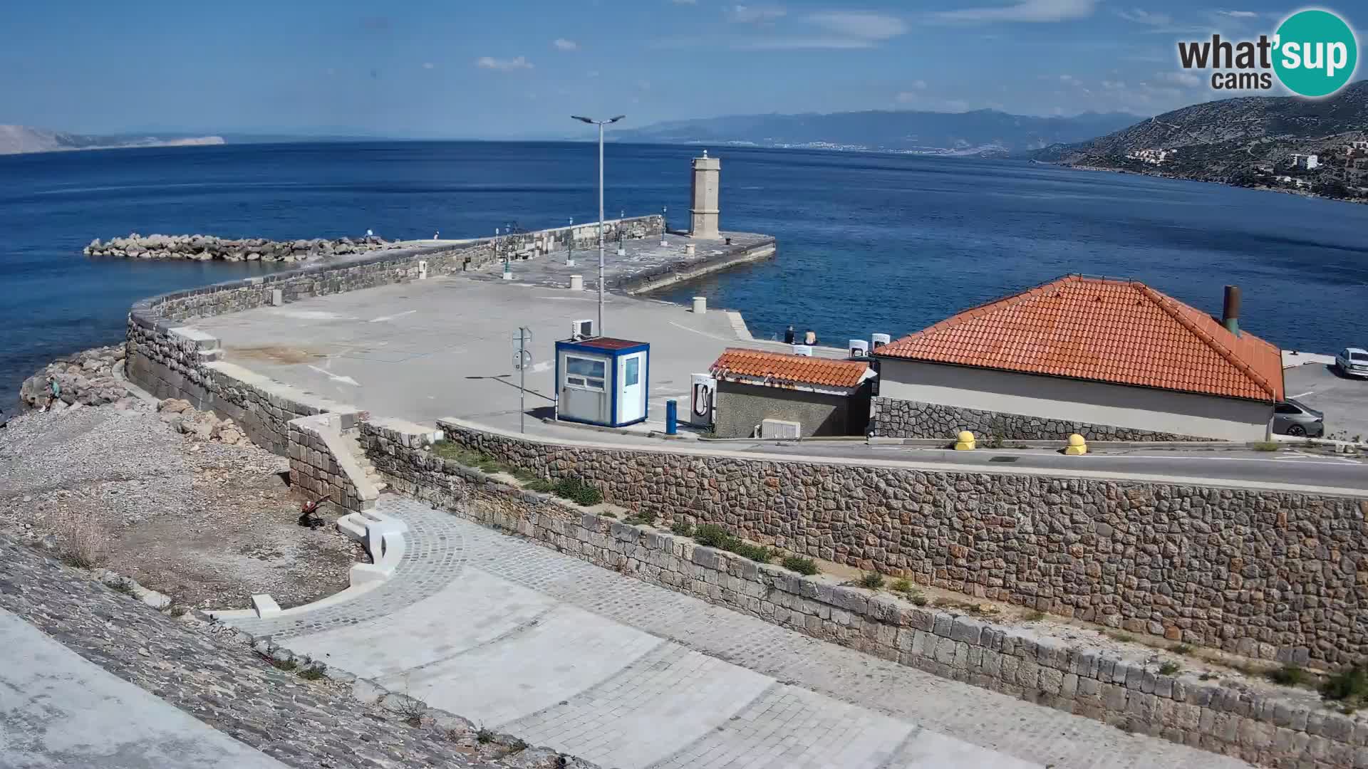 Senj Harbour Webcam – Breakwater & Lighthouse Live View