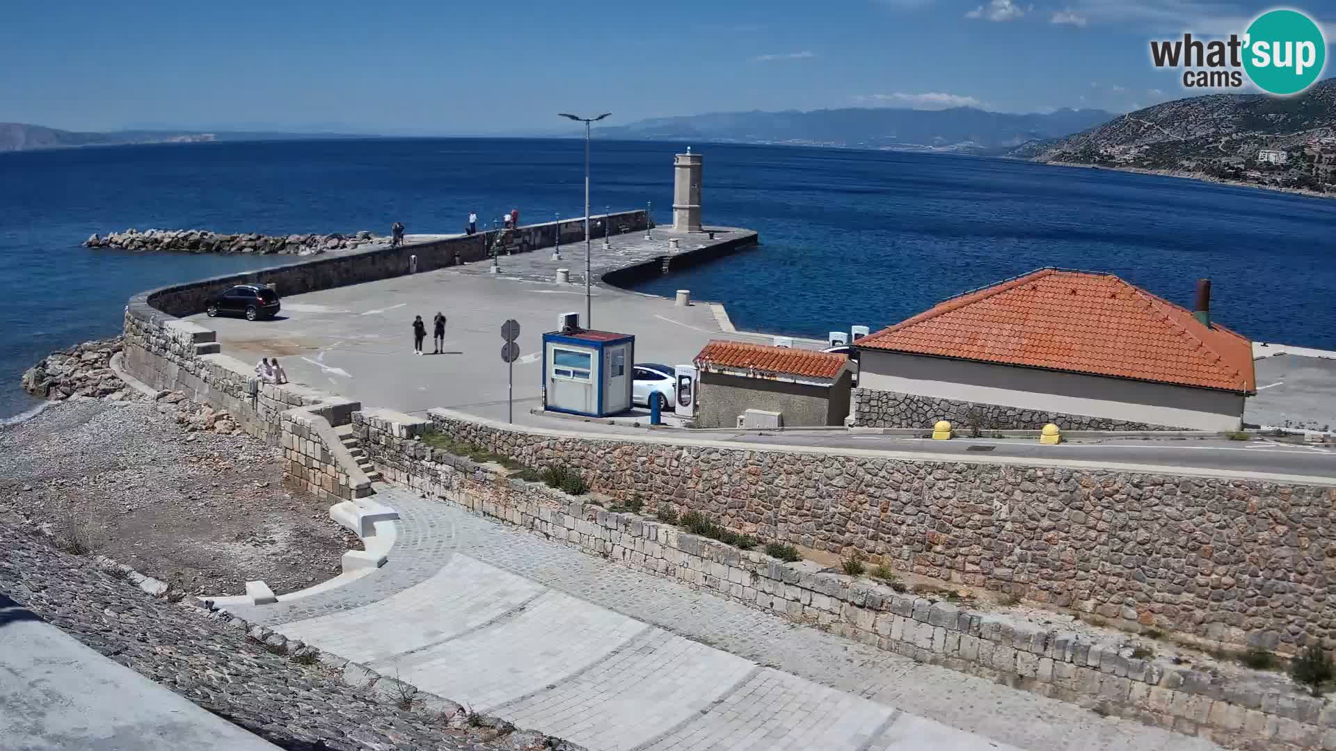 Webcam puerto de Senj – Rompeolas y faro en directo