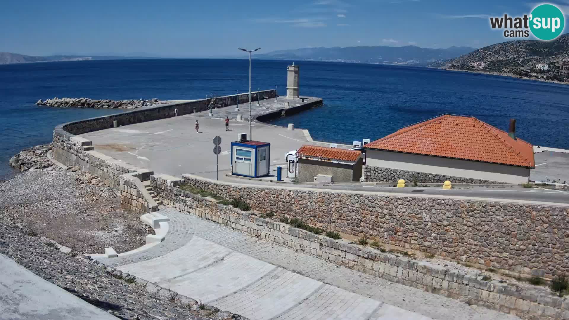 Web kamera Senj luka – Lukobran i svjetionik uživo