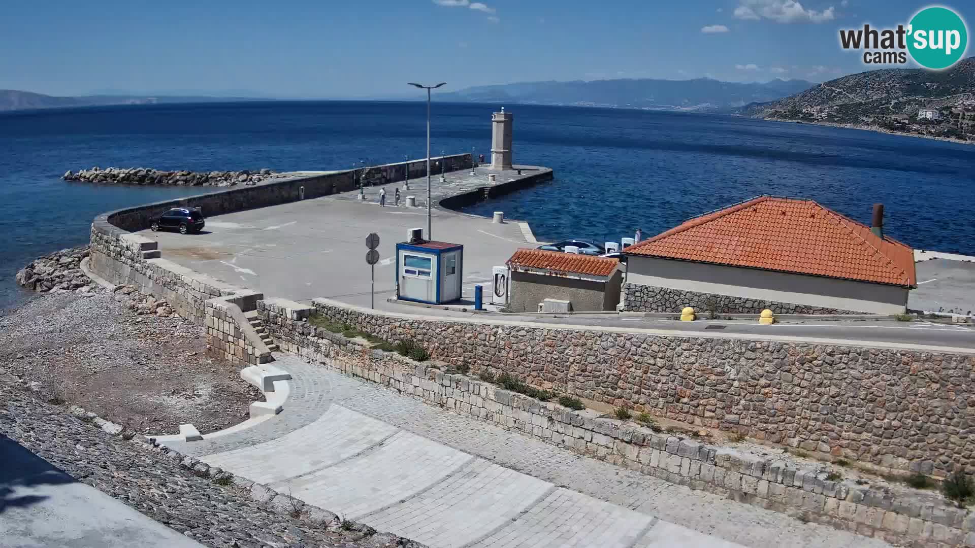 Senj Harbour Webcam – Breakwater & Lighthouse Live View