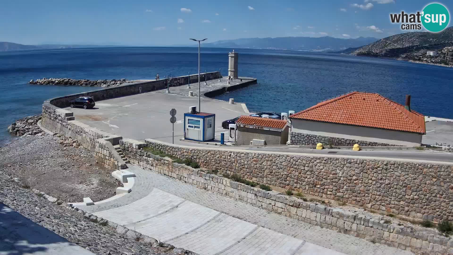 Web kamera Senj luka – Lukobran i svjetionik uživo