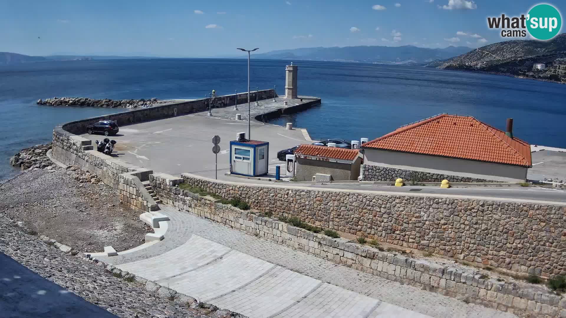 Web kamera Senj luka – Lukobran i svjetionik uživo