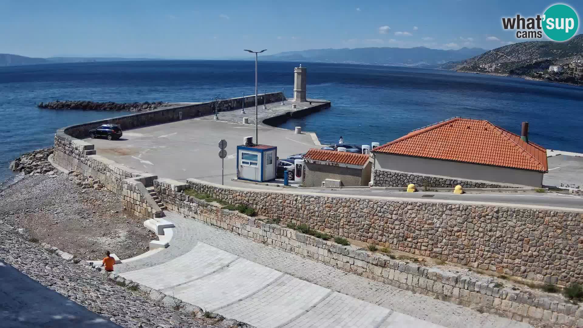 Webcam Porto di Segna – Frangiflutti e Faro in diretta