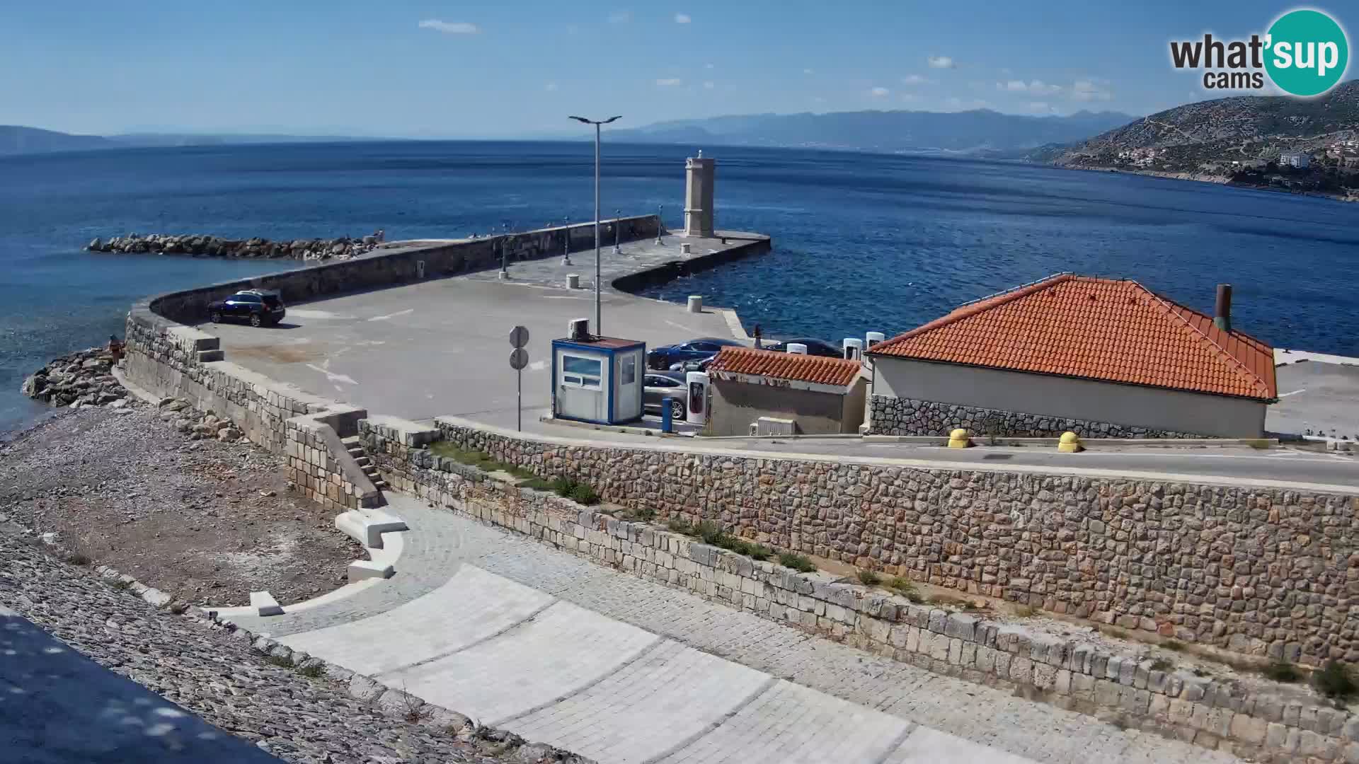 Senj Harbour Webcam – Breakwater & Lighthouse Live View