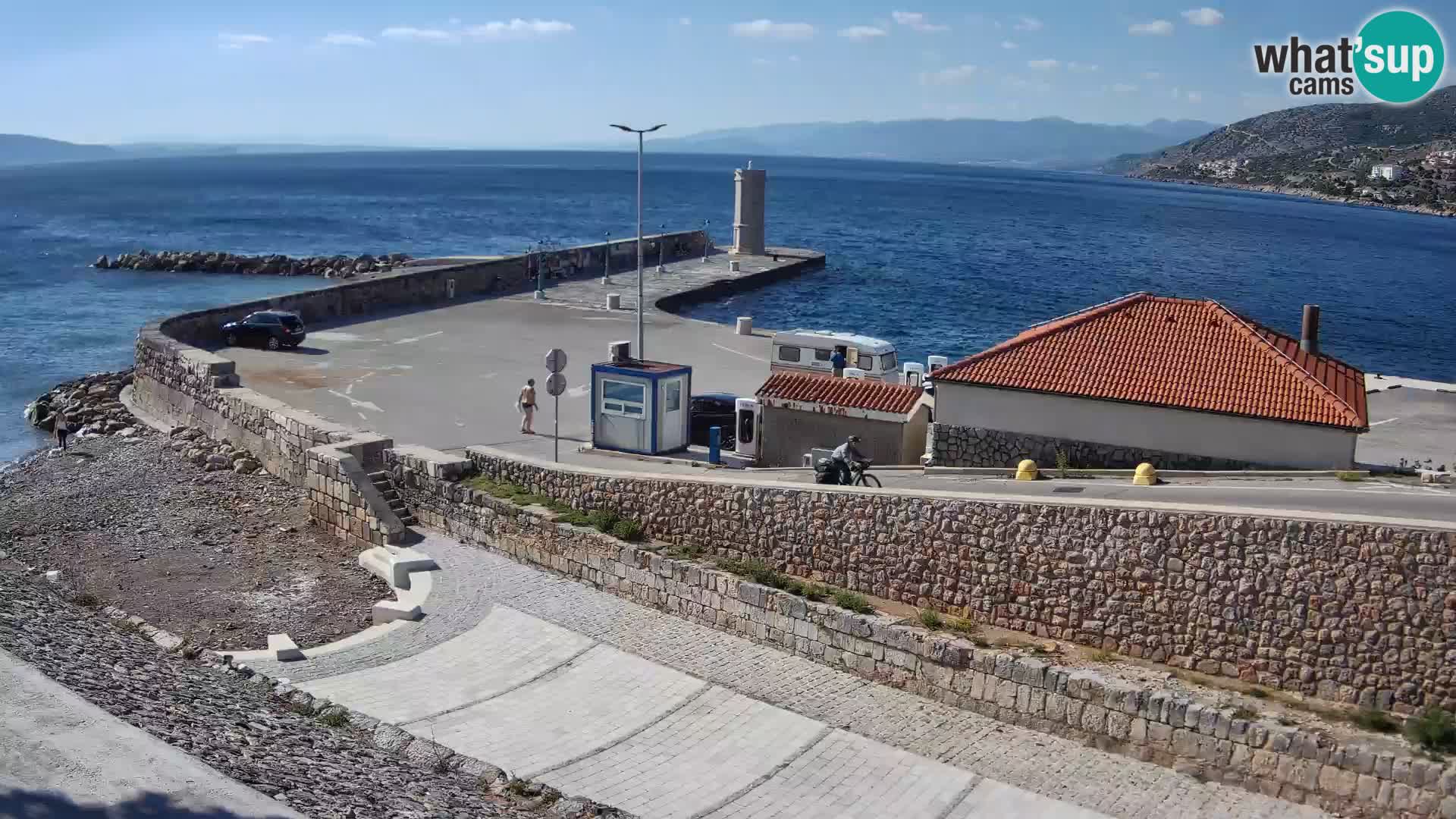 Senj Hafen Webcam – Wellenbrecher & Leuchtturm Liveblick