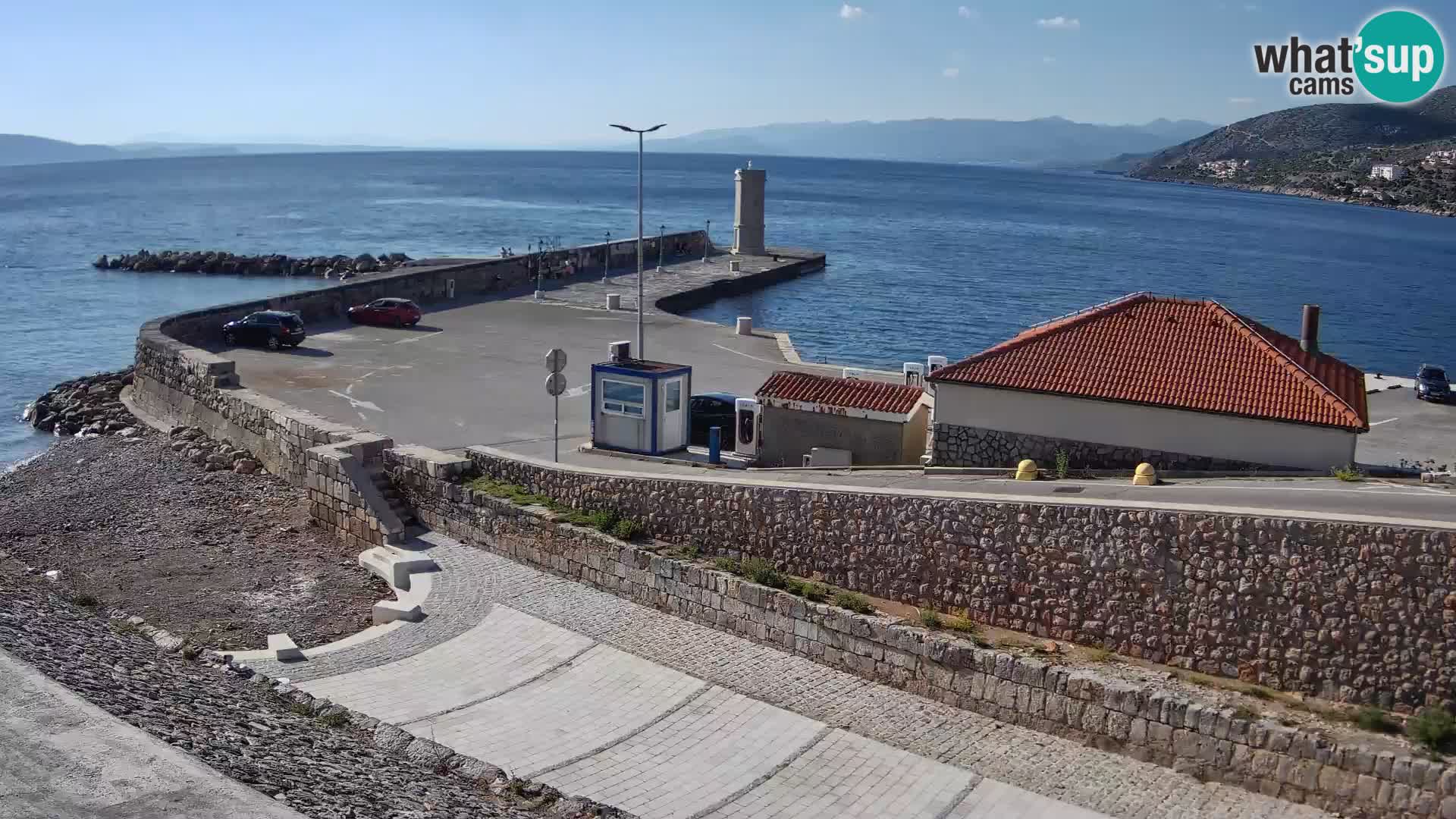 Senj Harbour Webcam – Breakwater & Lighthouse Live View