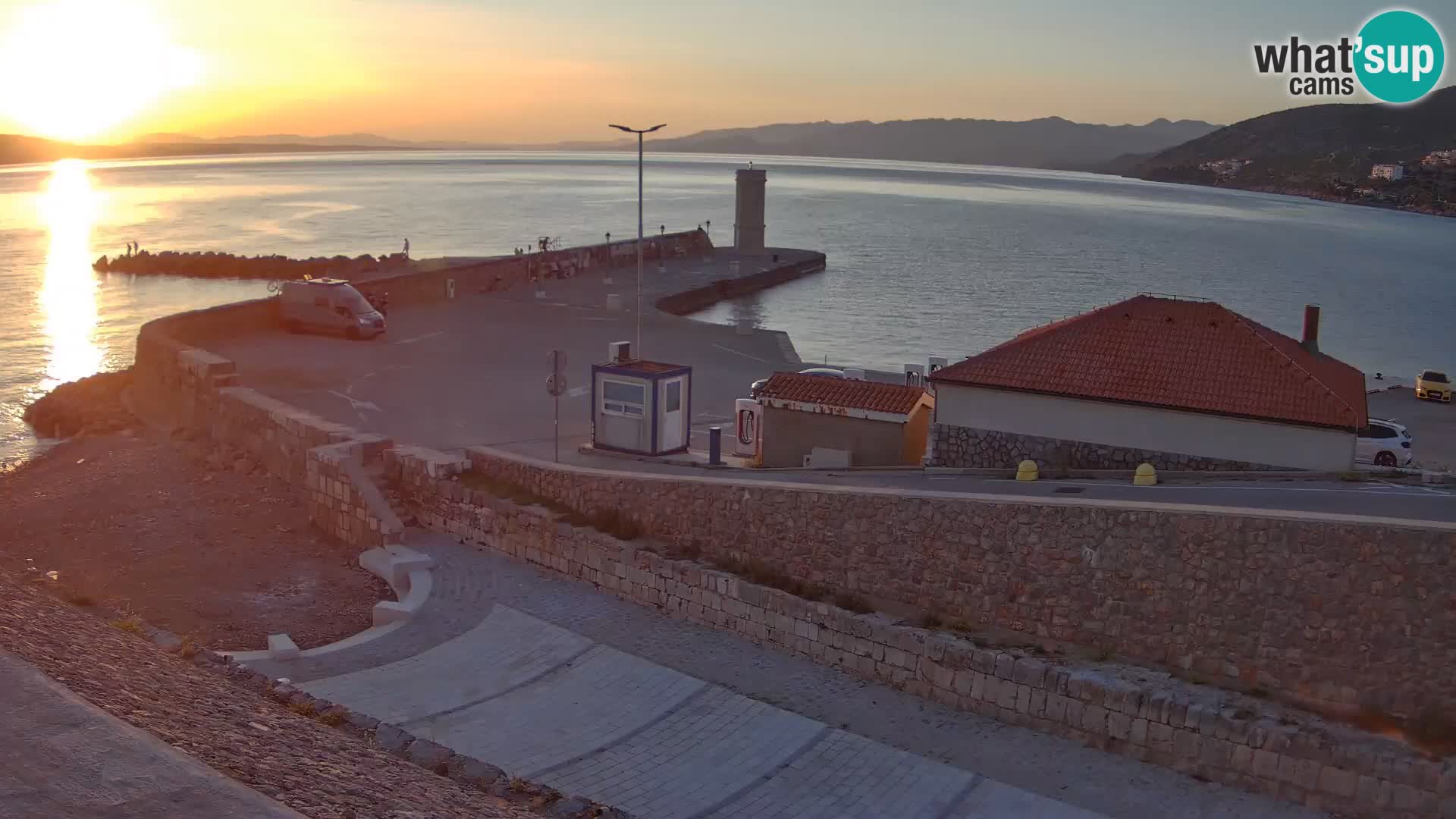 Senj Harbour Webcam – Breakwater & Lighthouse Live View