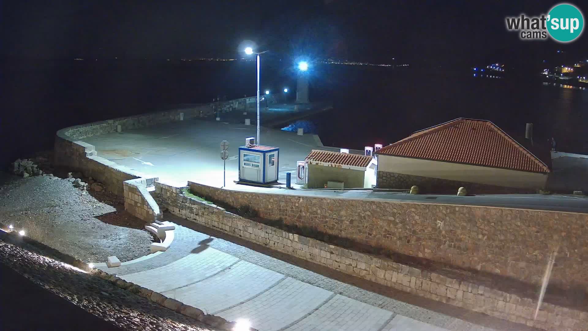 Senj Harbour Webcam – Breakwater & Lighthouse Live View