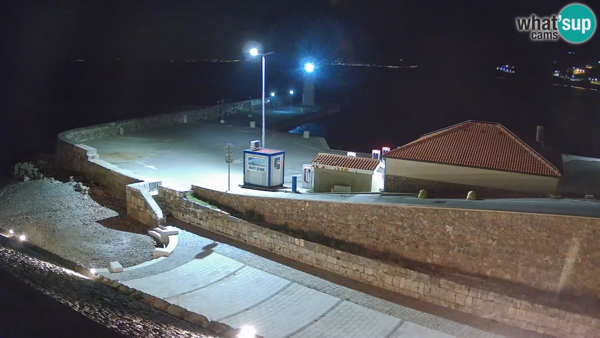 Webcam puerto de Senj – Rompeolas y faro en directo